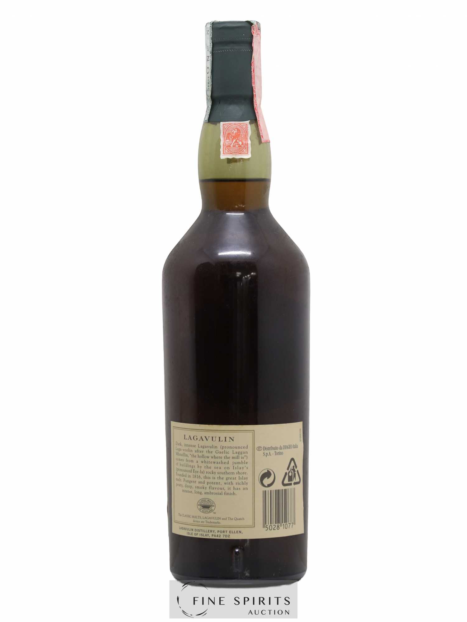 Lagavulin 16 years Of. (70cl.) - Lot de 1 bouteille - 2