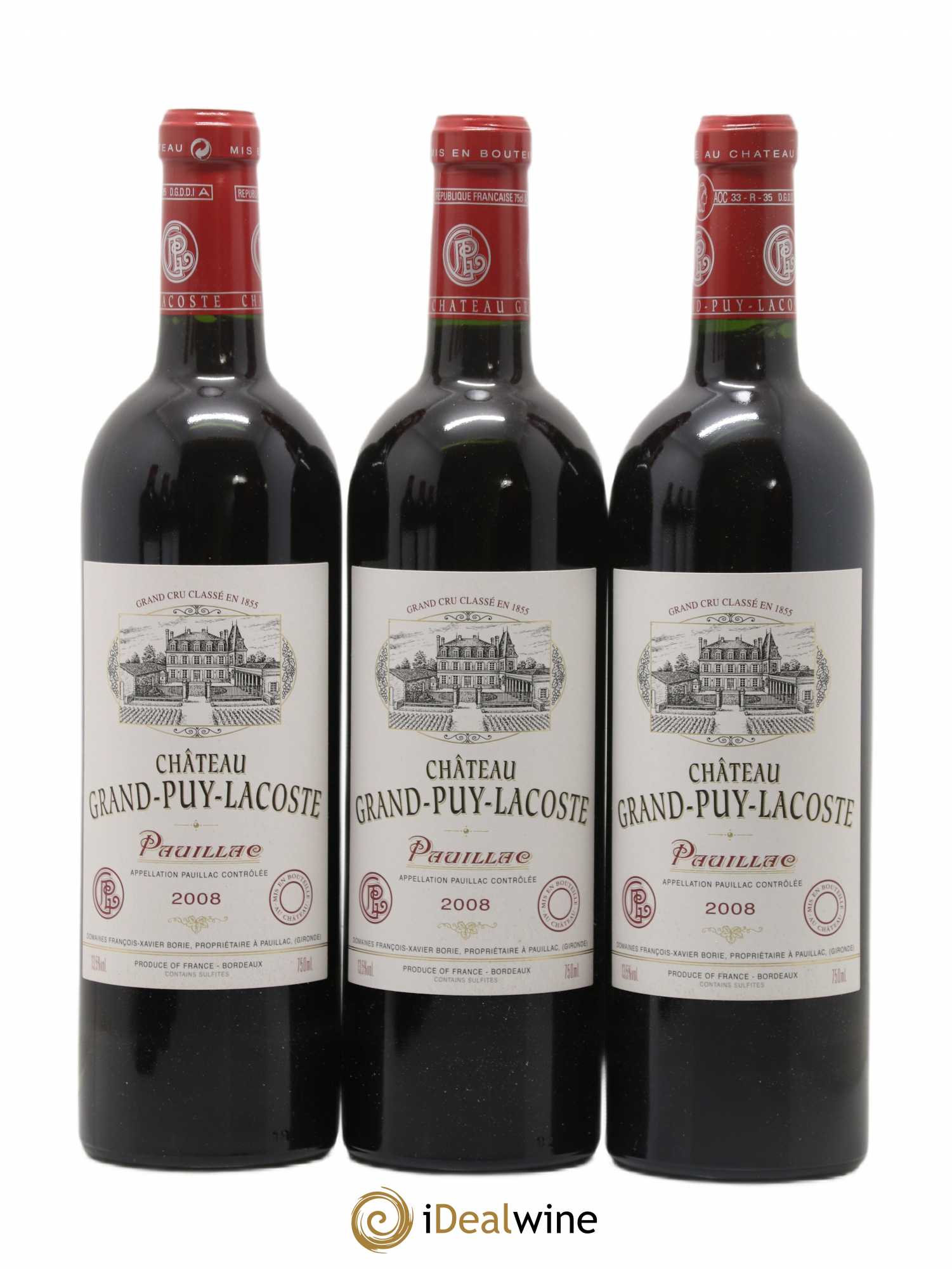 Château Grand Puy Lacoste 5ème Grand Cru Classé 2008 - Lot de 6 bouteilles - 2