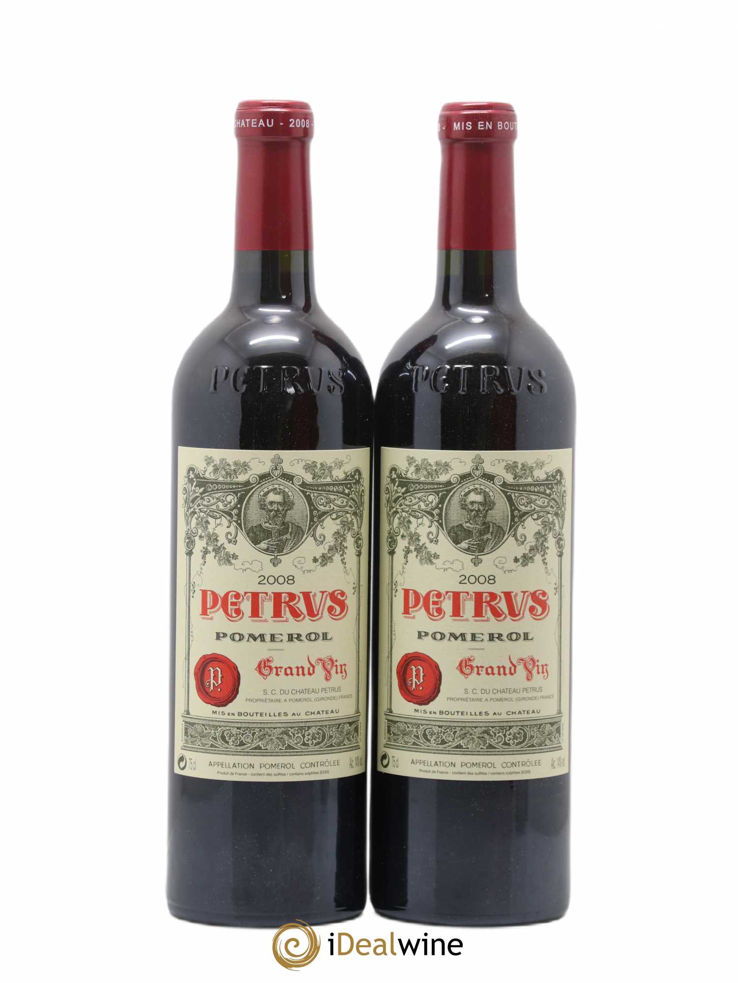 Petrus 2008 - Lot de 2 bouteilles - 0