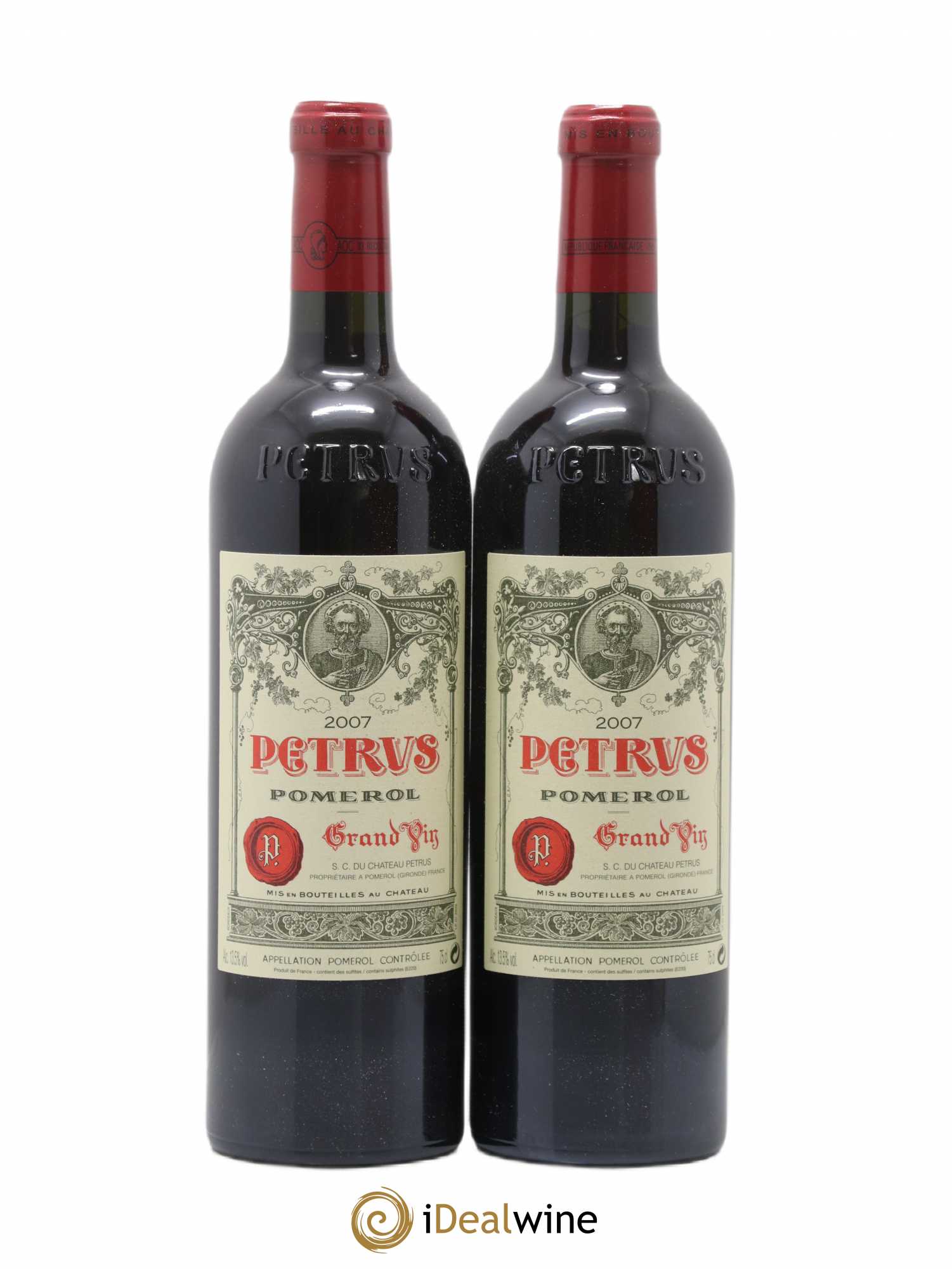 Petrus 2007 - Lot de 2 bouteilles - 0