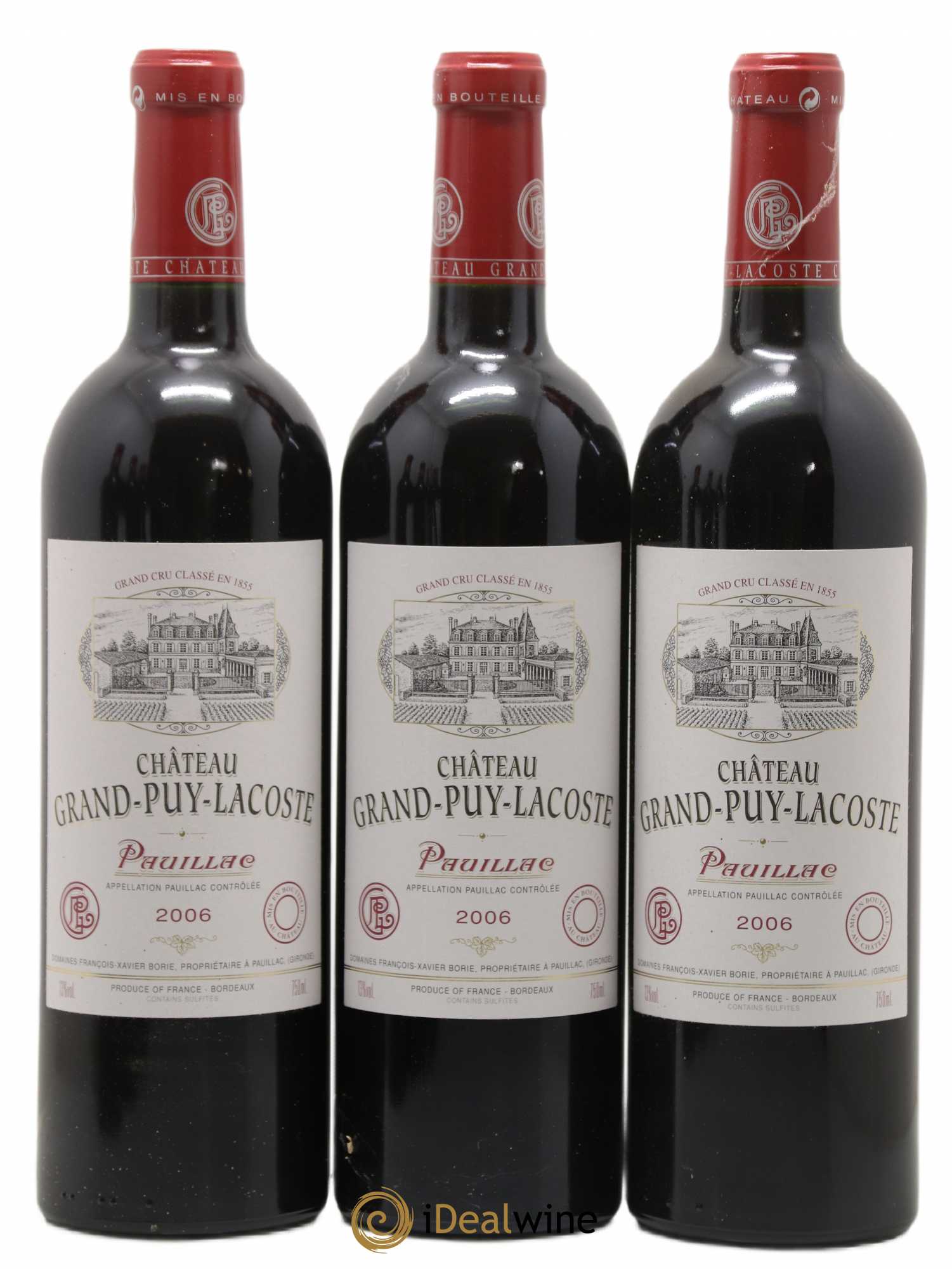 Château Grand Puy Lacoste 5ème Grand Cru Classé 2006 - Lot de 6 bouteilles - 1
