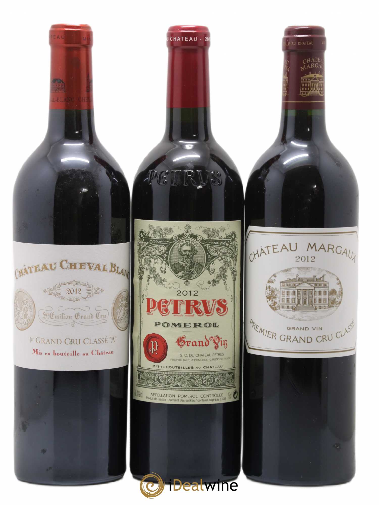 Caisse Collection Duclot 2012 Lafite - Petrus - Cheval Blanc - Haut Brion - Margaux - Mouton - La Mission Haut Brion 2012 - Posten von 7 Flaschen - 1