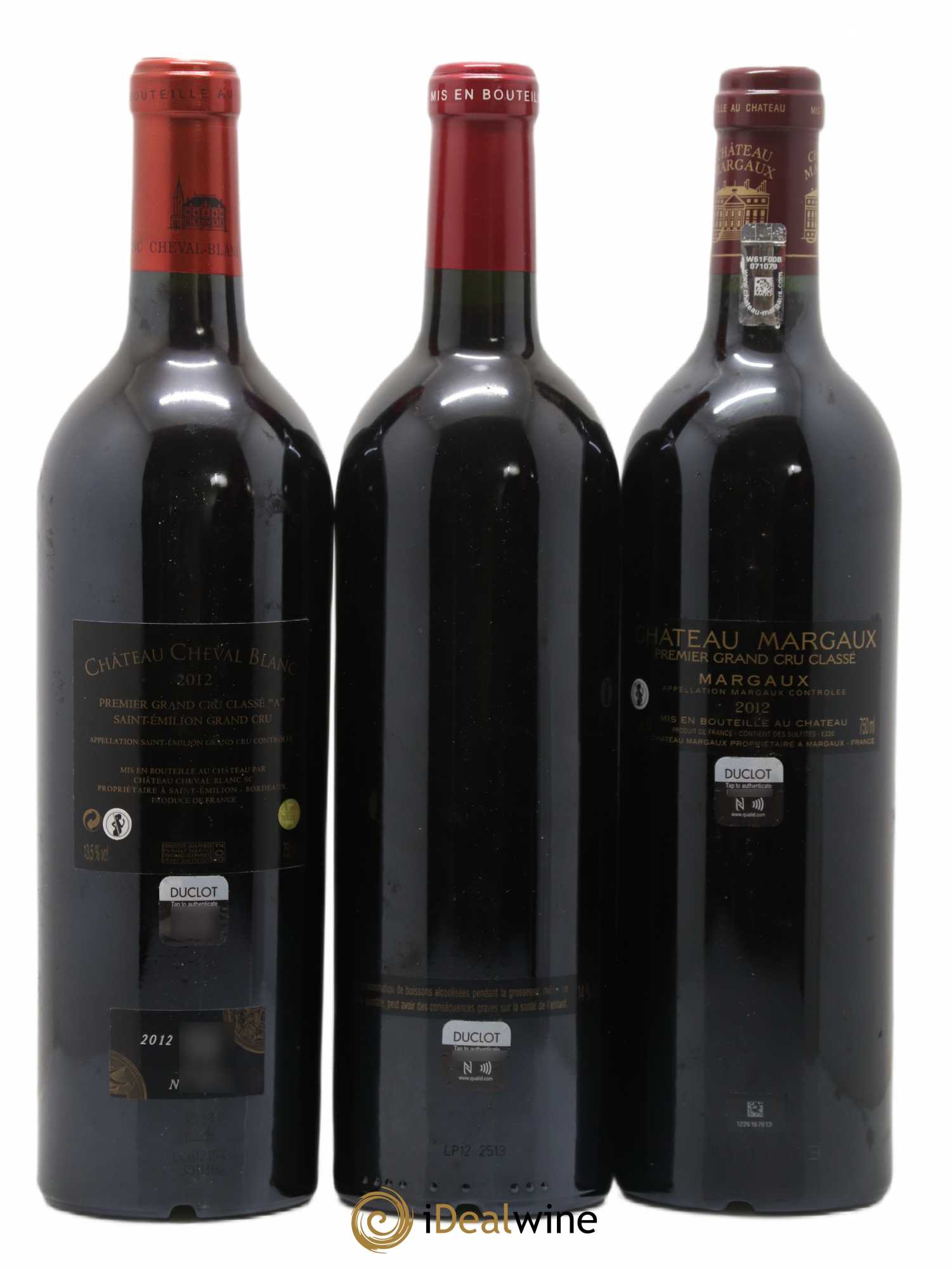 Caisse Collection Duclot 2012 Lafite - Petrus - Cheval Blanc - Haut Brion - Margaux - Mouton - La Mission Haut Brion 2012 - Posten von 7 Flaschen - 2