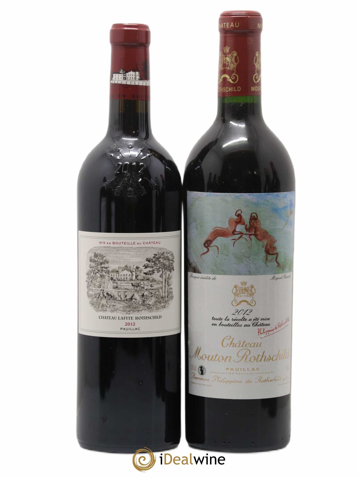 Caisse Collection Duclot 2012 Lafite - Petrus - Cheval Blanc - Haut Brion - Margaux - Mouton - La Mission Haut Brion 2012 - Posten von 7 Flaschen - 5