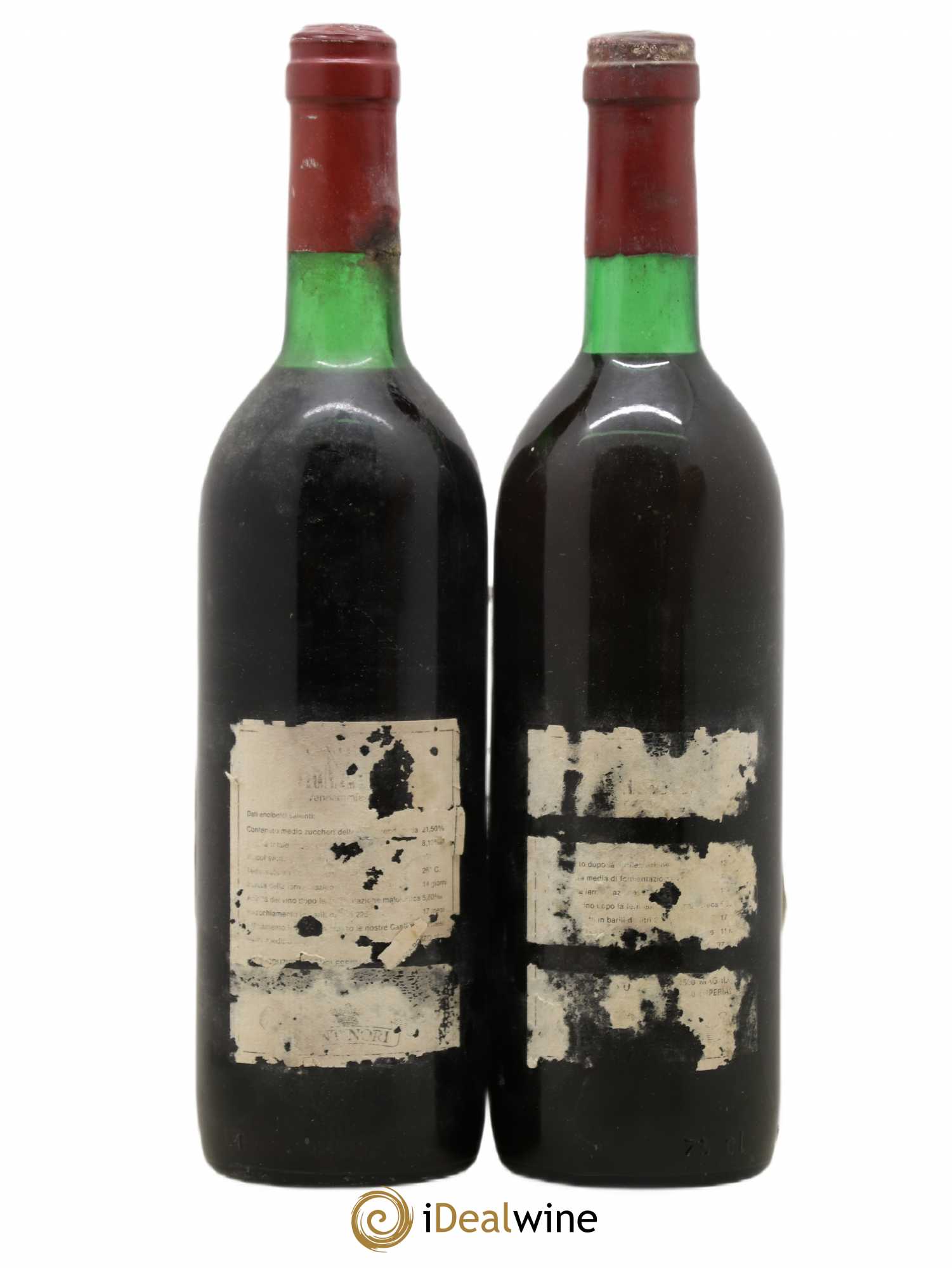 Toscana IGT Tignanello Tenuta Tignanello - Marchesi Antinori 1977 - Lot de 2 bouteilles - 1