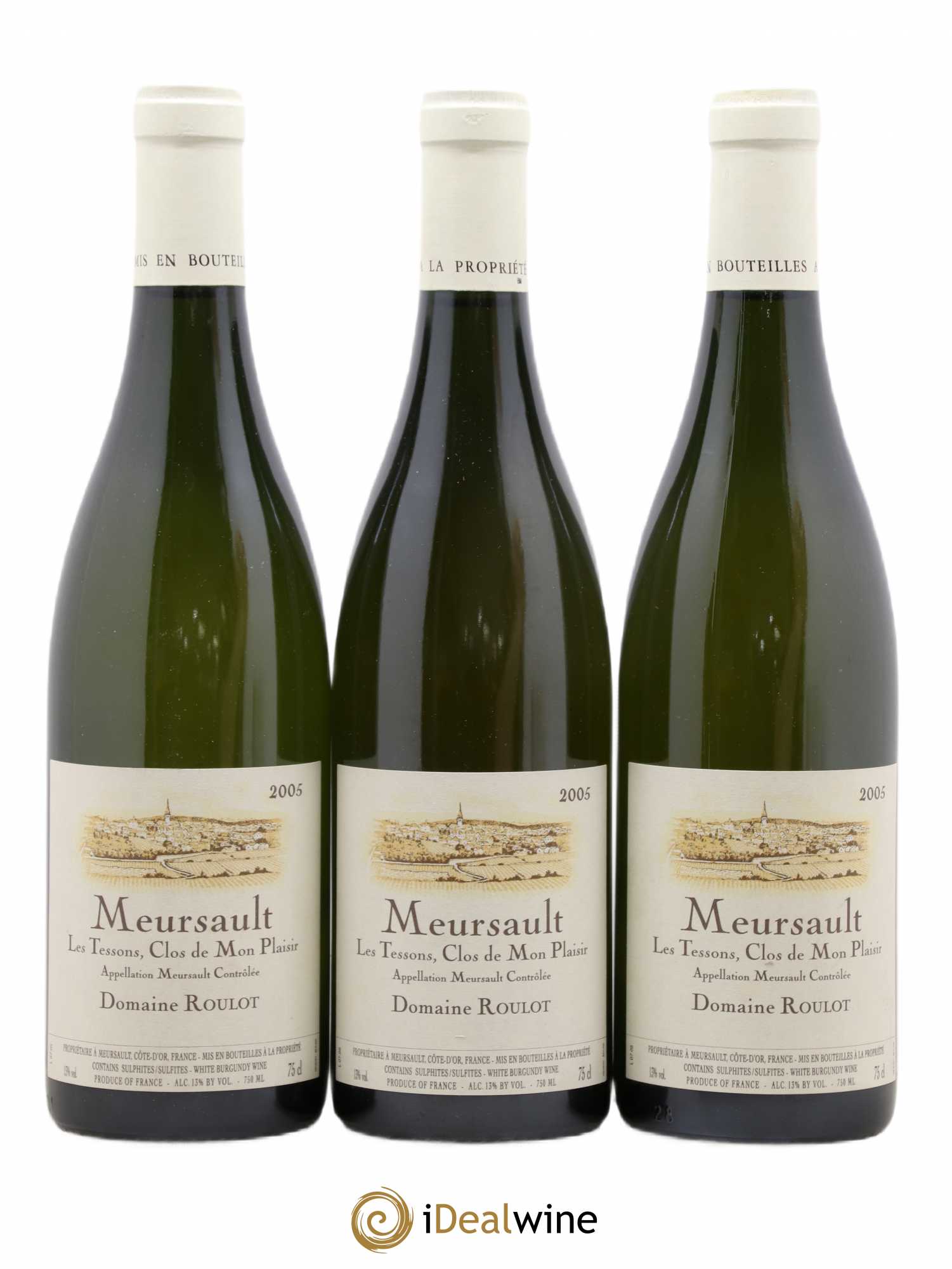 Meursault Les Tessons Clos de Mon plaisir Roulot (Domaine) 2005 - Lot de 3 bouteilles - 0