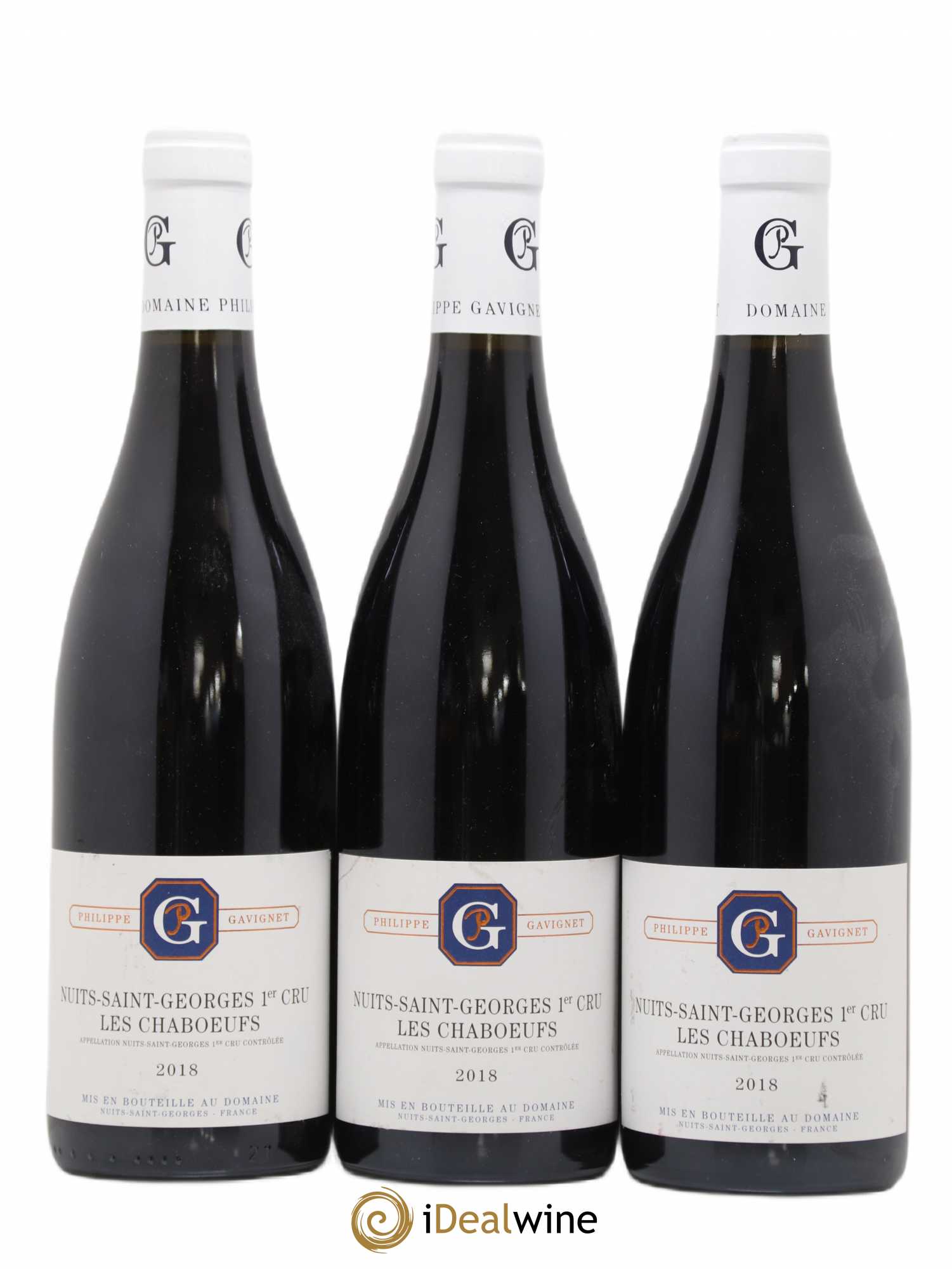Nuits-Saint-Georges 1er Cru Les Chaboeufs Philippe Gavignet 2018 - Posten von 3 Flaschen - 0