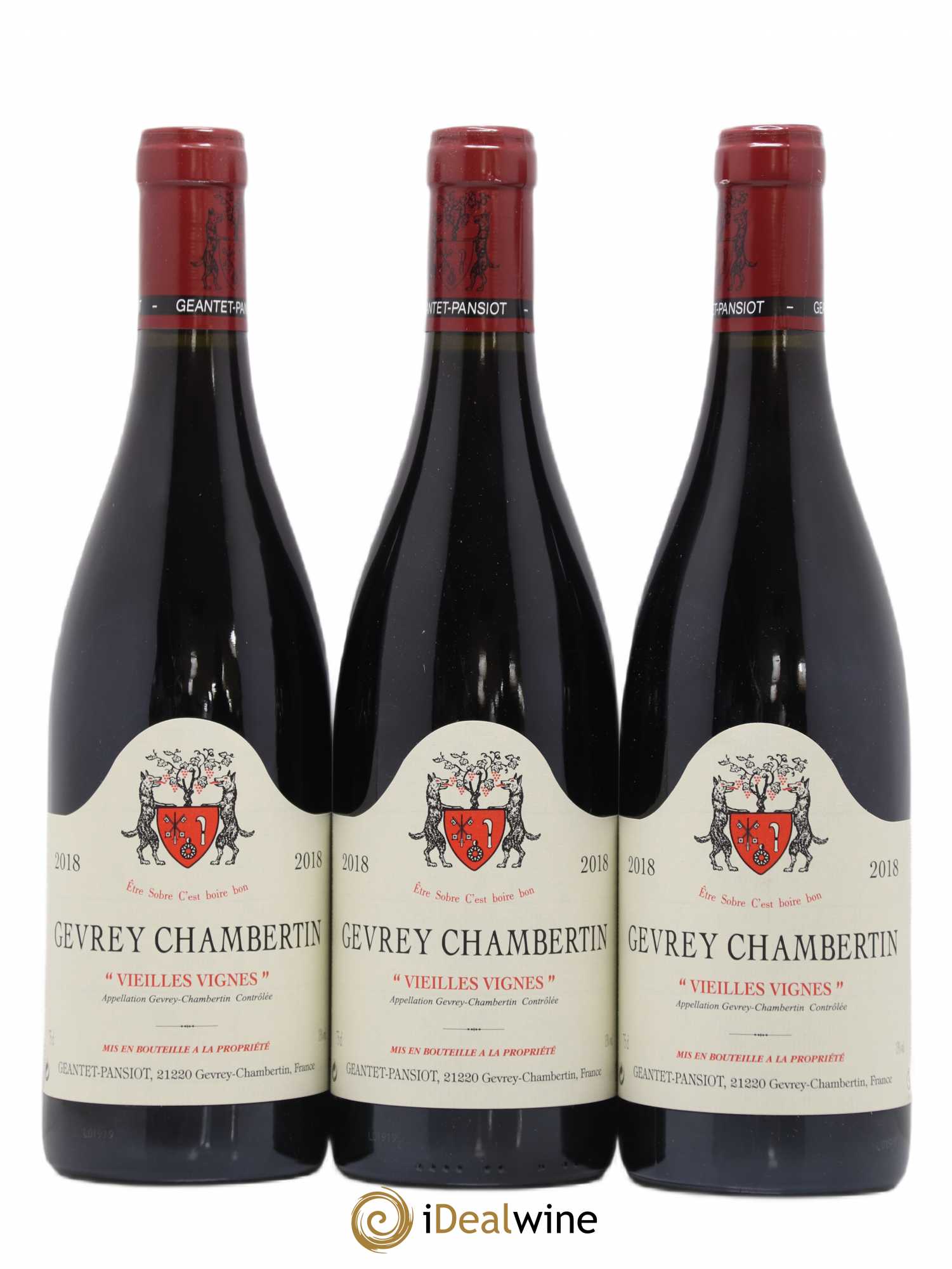 Gevrey-Chambertin Vieilles vignes Geantet-Pansiot 2018 - Lot de 3 bouteilles - 0