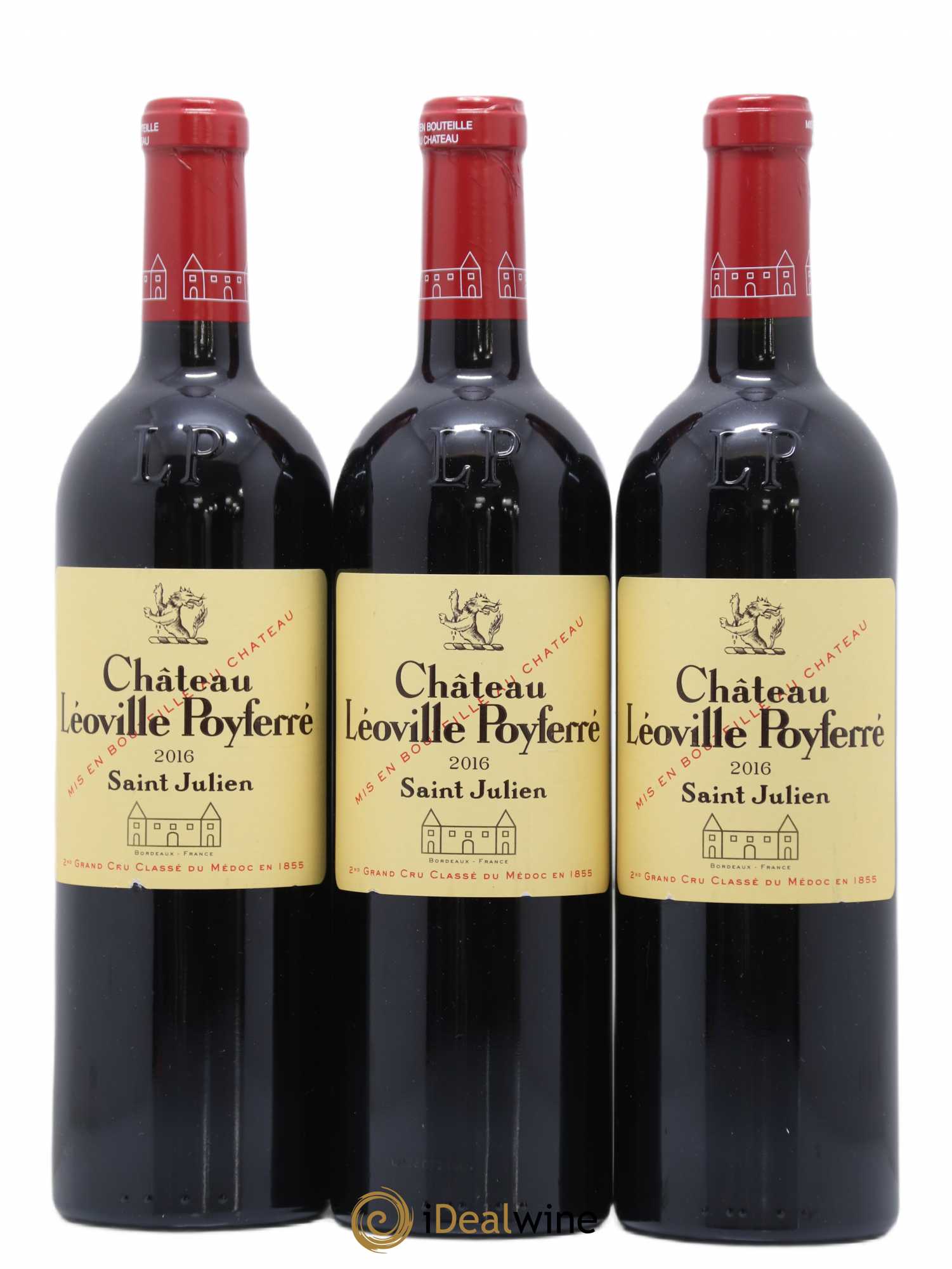 Château Léoville Poyferré 2ème Grand Cru Classé 2016 - Lot de 3 bouteilles - 0