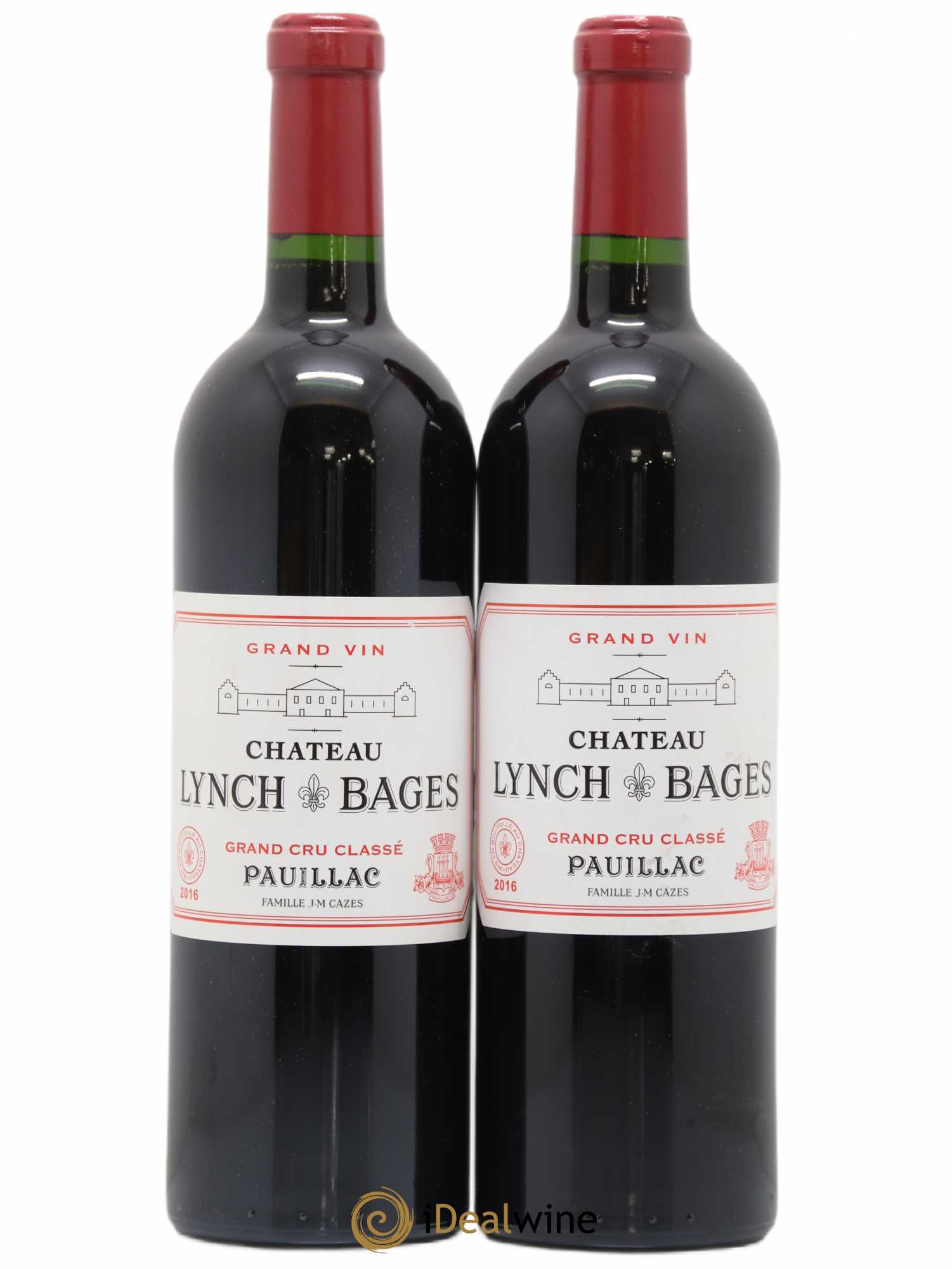 Château Lynch Bages 5ème Grand Cru Classé 2016 - Lot de 2 bouteilles - 0