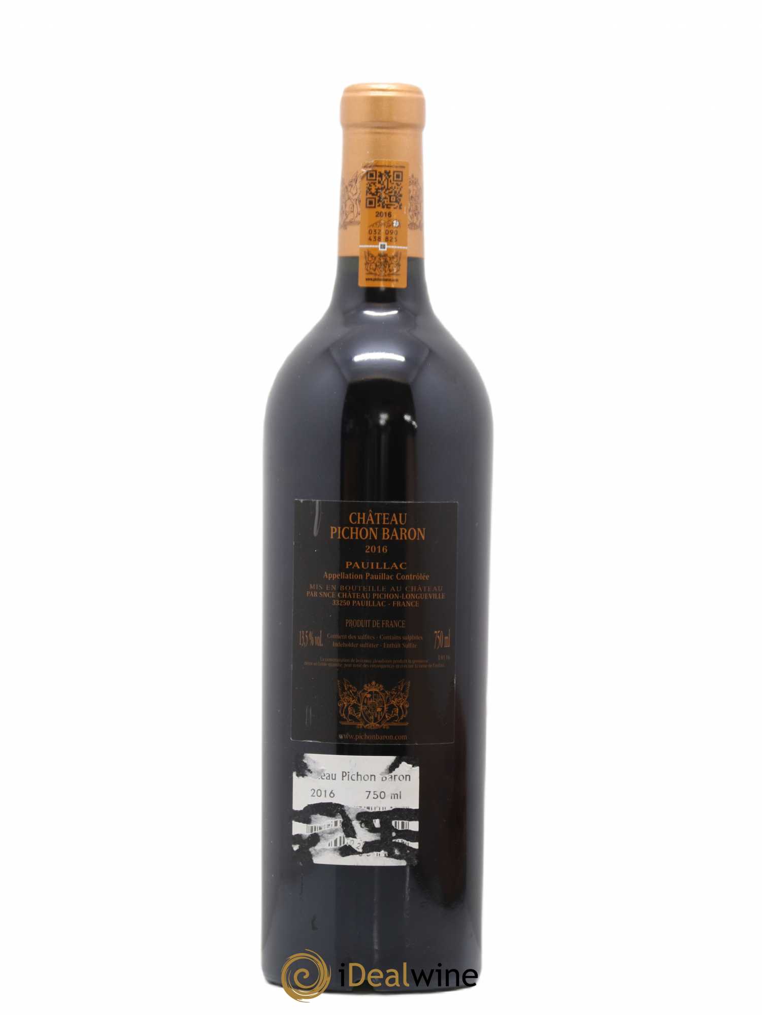 Pichon Longueville Baron 2ème Grand Cru Classé 2016 - Lot de 1 bouteille - 1