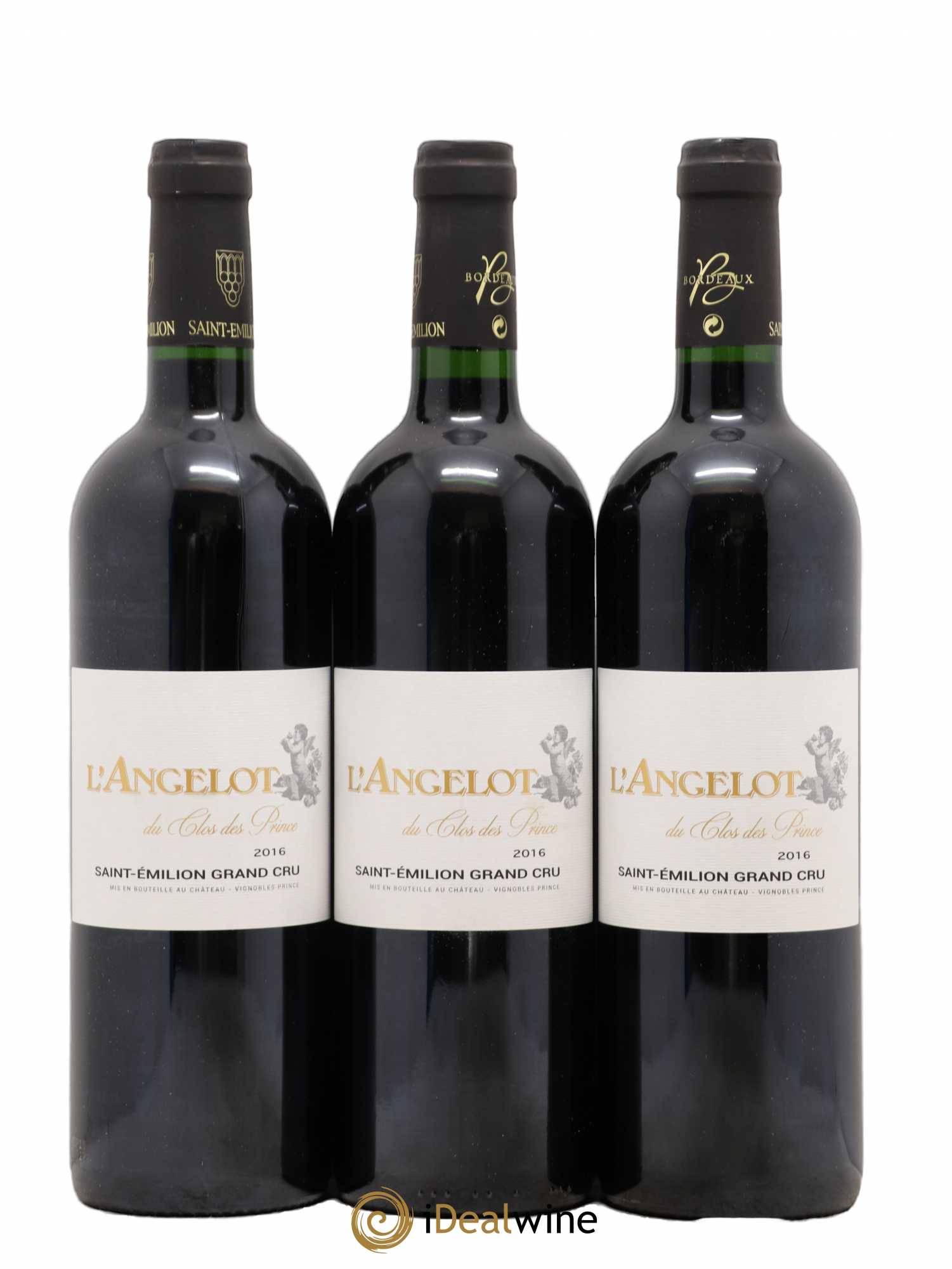 Saint-Émilion Grand Cru L'Angelot de Clos des Princes 2016 - Lot de 6 bouteilles - 1