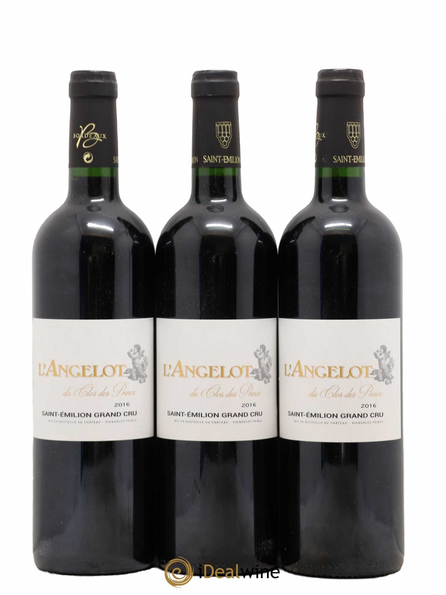 Saint-Émilion Grand Cru L'Angelot de Clos des Princes 2016 - Posten von 3 Flaschen - 0