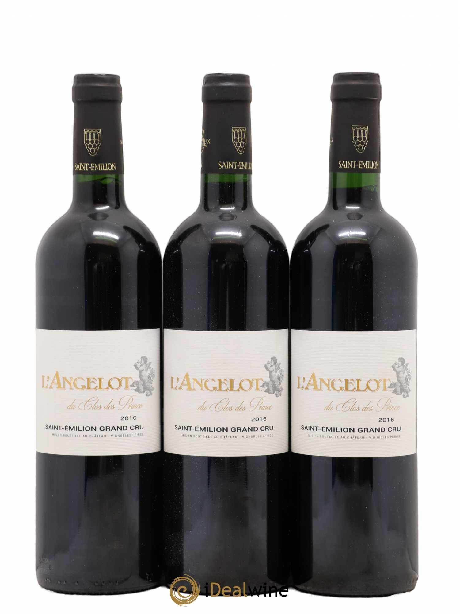 Saint-Émilion Grand Cru L'Angelot de Clos des Princes 2016 - Posten von 3 Flaschen - 0