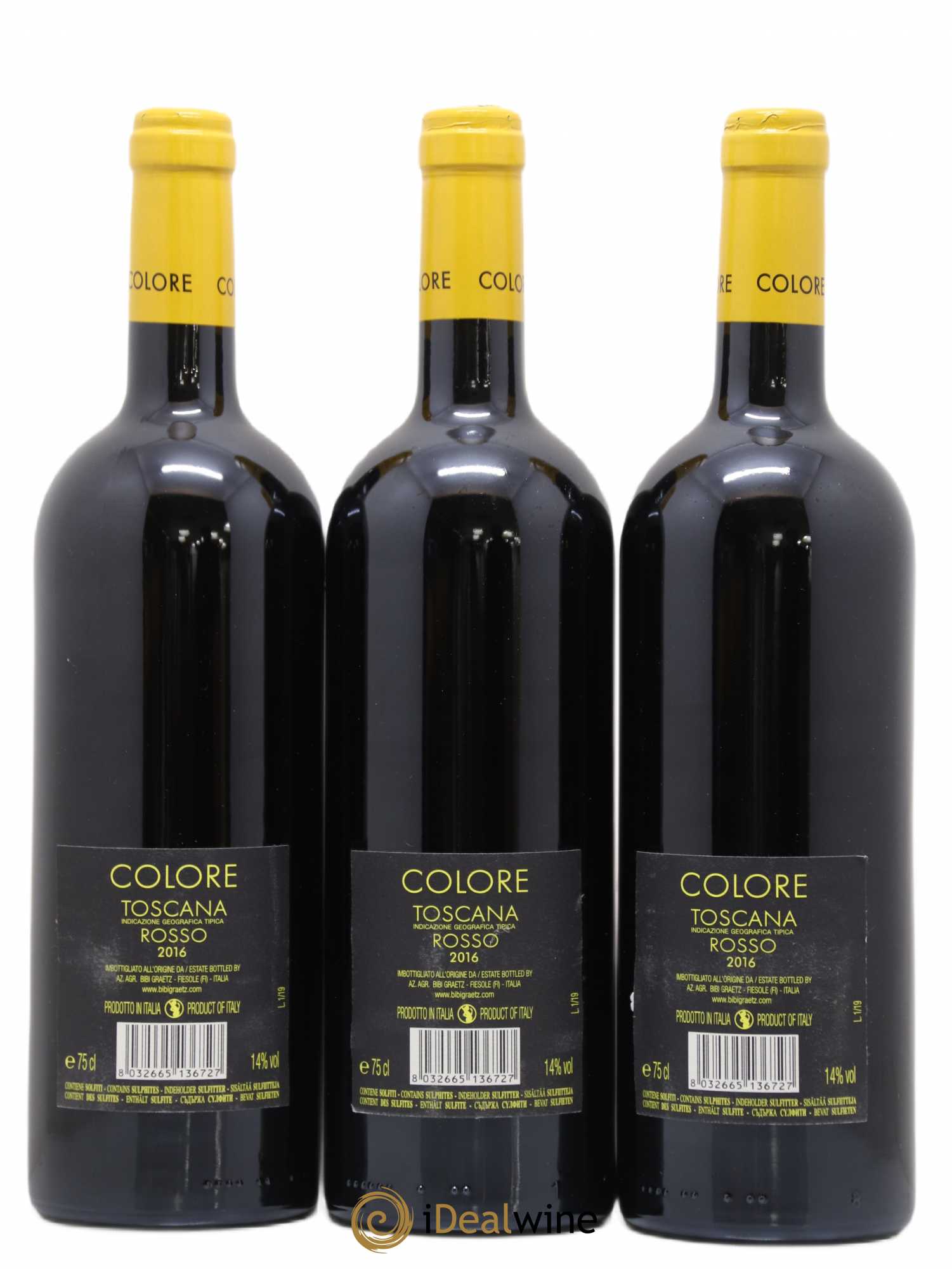 Toscana IGT Colore Bibi Graetz 2016 - Lotto di 3 bottiglie - 1