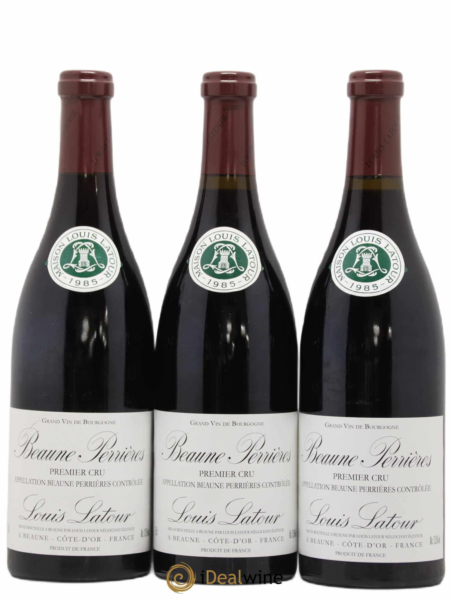Beaune 1er Cru Perrières Louis Latour 1985 - Posten von 3 Flaschen - 0