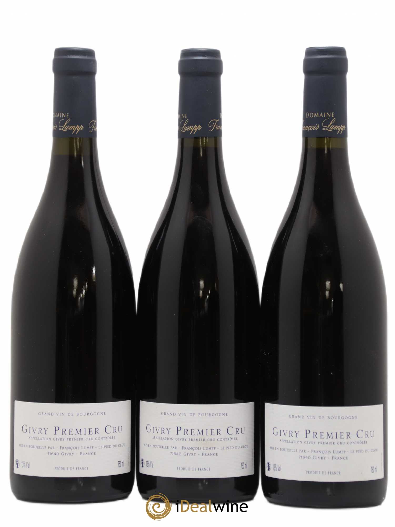 Givry 1er Cru A Vigne Rouge François Lumpp (Domaine) 2017 - Lot de 3 bouteilles - 1