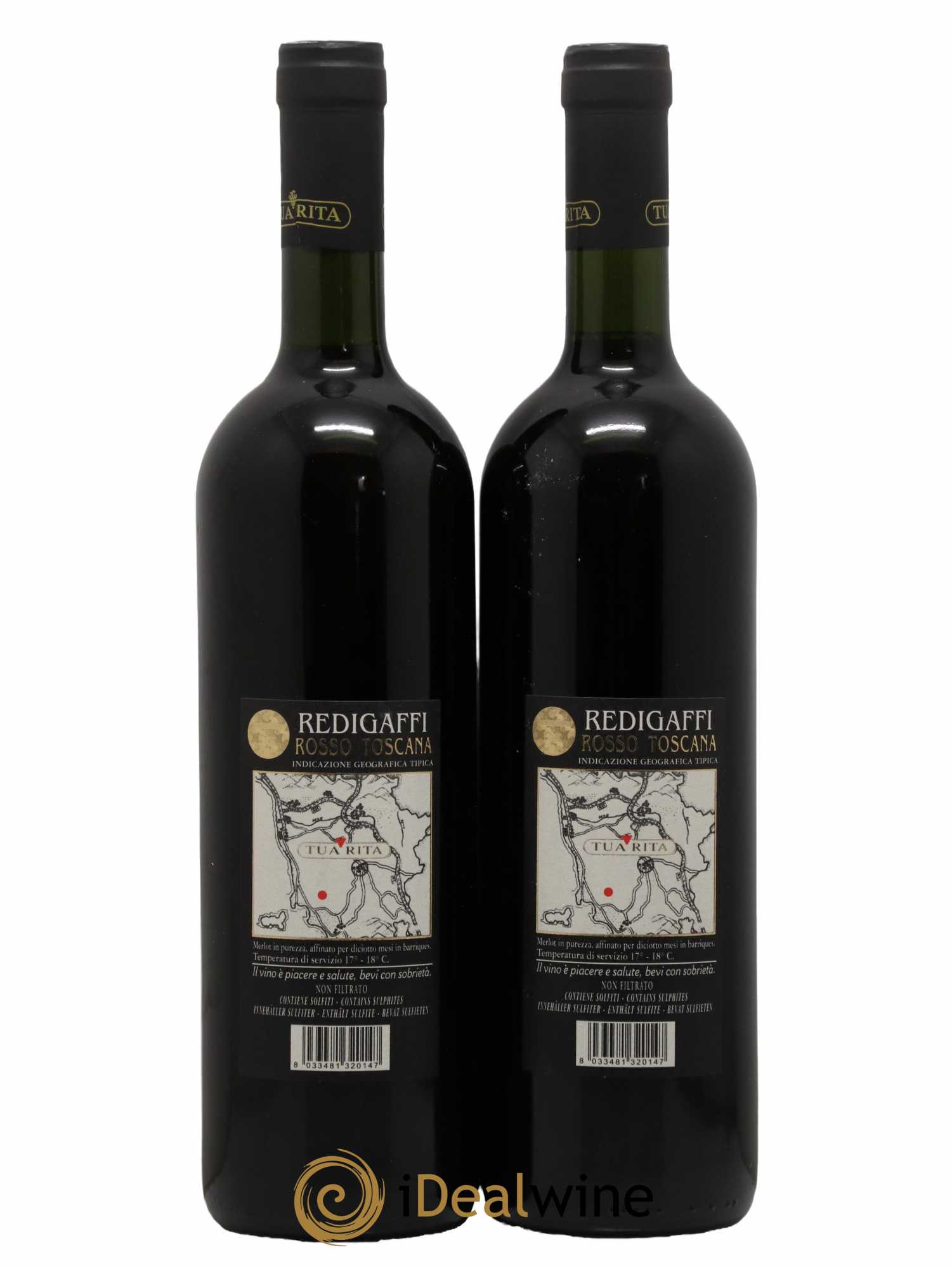 Toscana IGT Tua Rita Redigaffi 2007 - Lotto di 2 bottiglie - 1