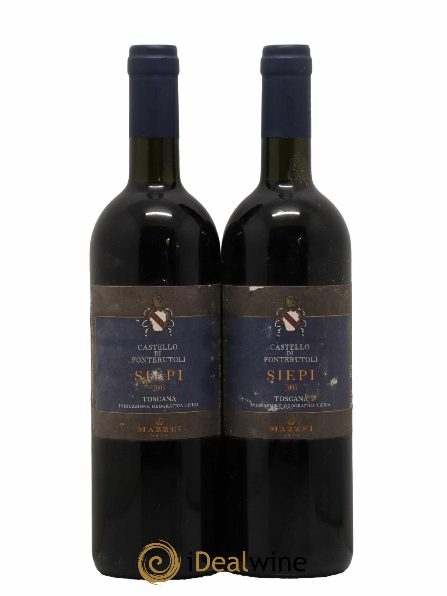 Toscana IGT Castello di Fonterutoli Siepi Mazzei 2003 - Lot de 2 bouteilles - 0