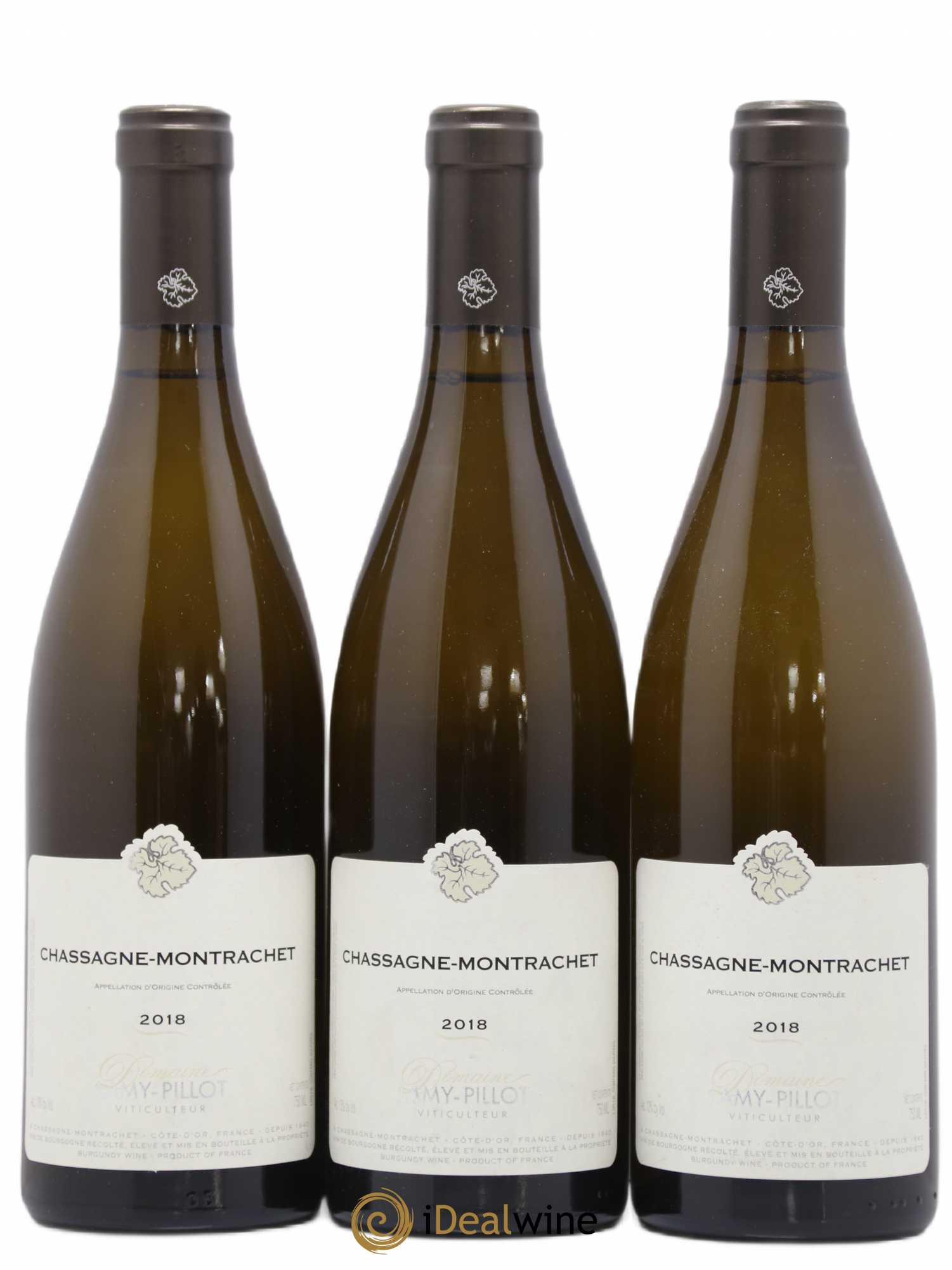 Chassagne-Montrachet Lamy Pillot 2018 - Lot de 3 bouteilles - 0