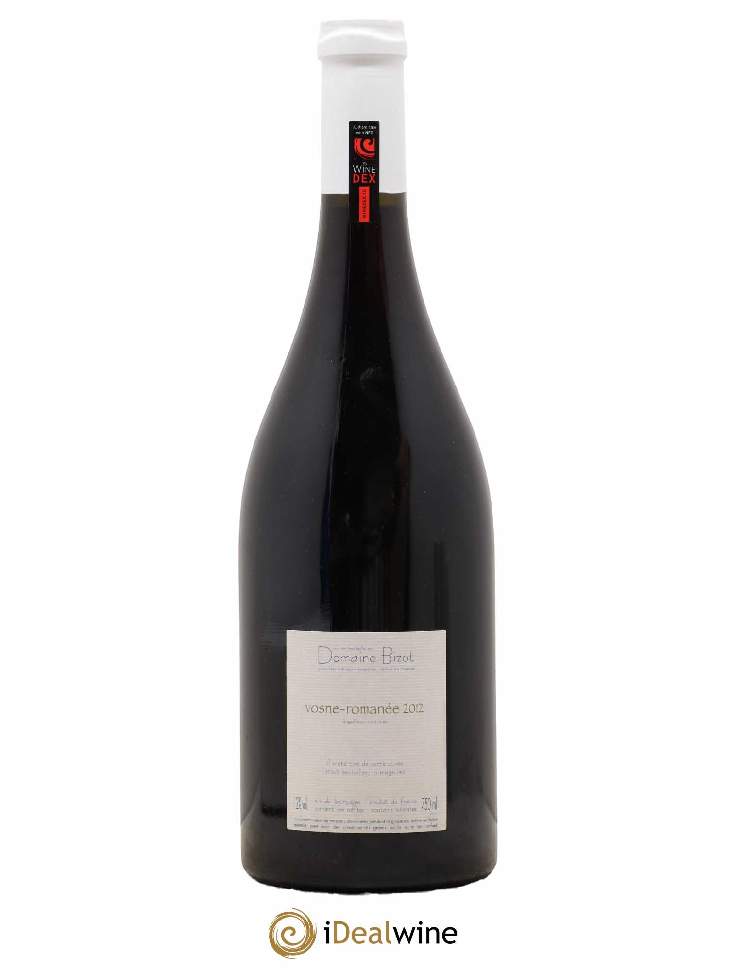 Vosne-Romanée Bizot (Domaine) 2012 - Lot de 1 bouteille - 1