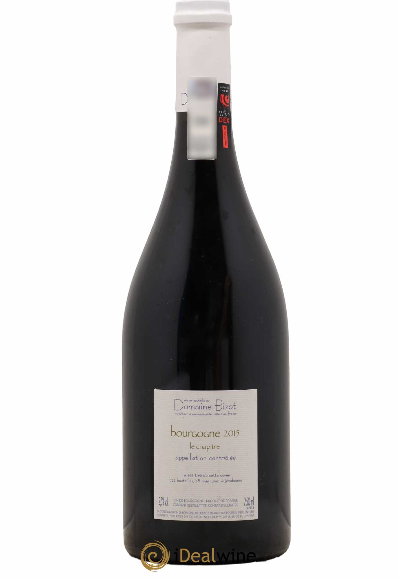 Bourgogne Le Chapitre Bizot (Domaine) 2015 - Lot de 1 bouteille - 1