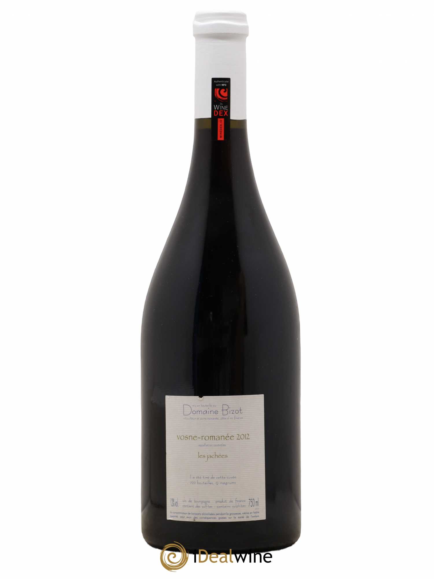 Vosne-Romanée Les Jachées Bizot (Domaine) 2012 - Lot de 1 bouteille - 1
