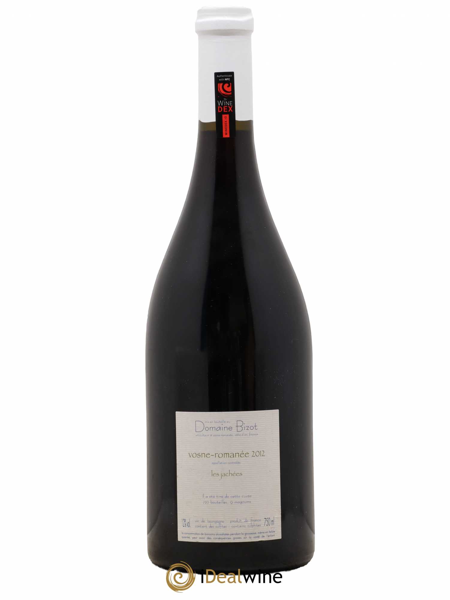 Vosne-Romanée Les Jachées Bizot (Domaine) 2012 - Lot de 1 bouteille - 1