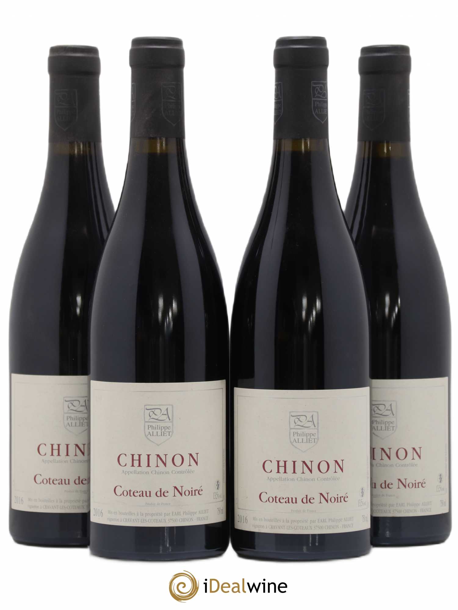 Chinon Coteau de Noiré Philippe Alliet 2016 - Lot de 4 bouteilles - 0