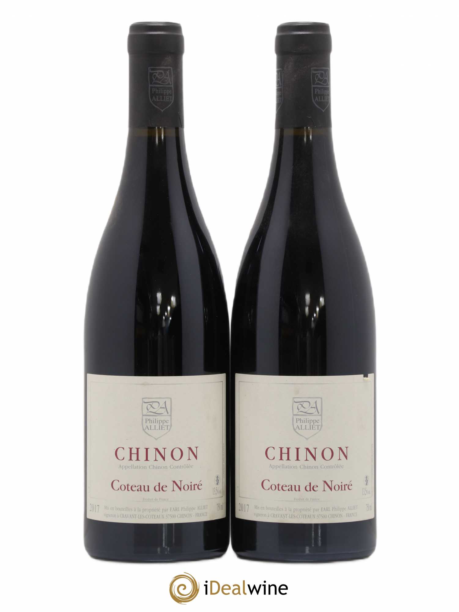 Chinon Coteau de Noiré Philippe Alliet 2017 - Lot de 2 bouteilles - 0