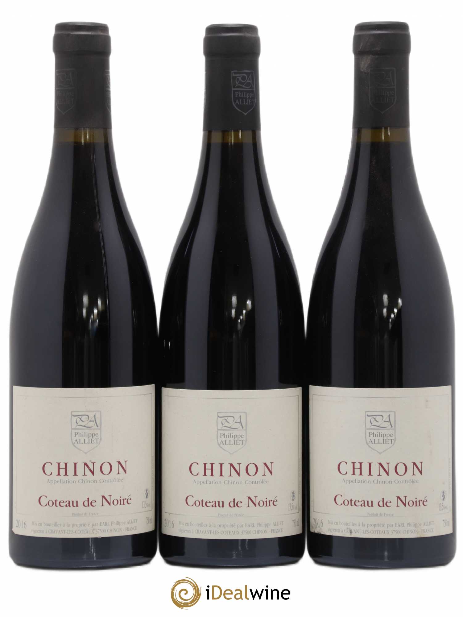 Chinon Coteau de Noiré Philippe Alliet 2016 - Lot de 3 bouteilles - 0