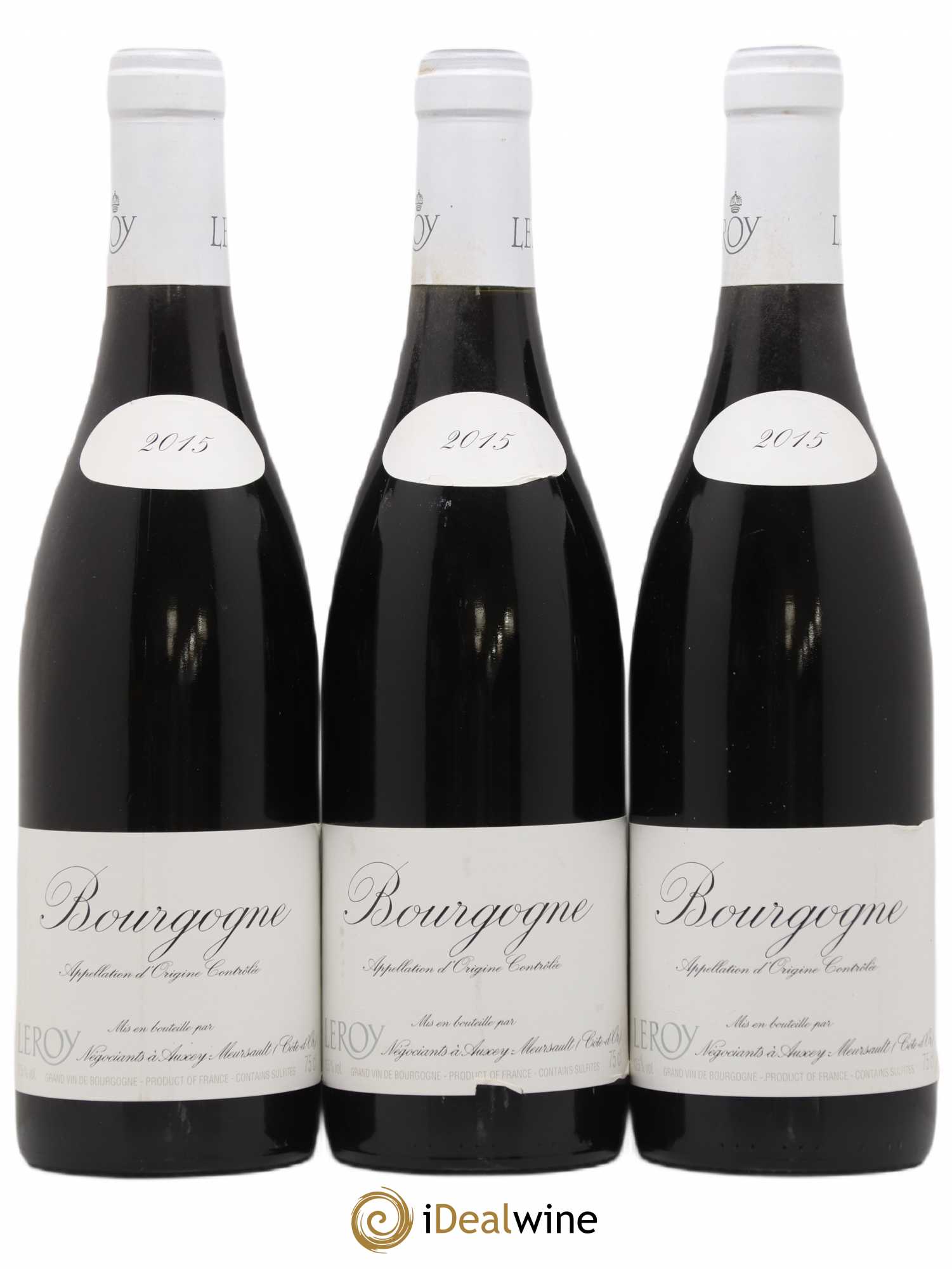 Bourgogne Leroy SA 2015 - Lot de 3 bouteilles - 0