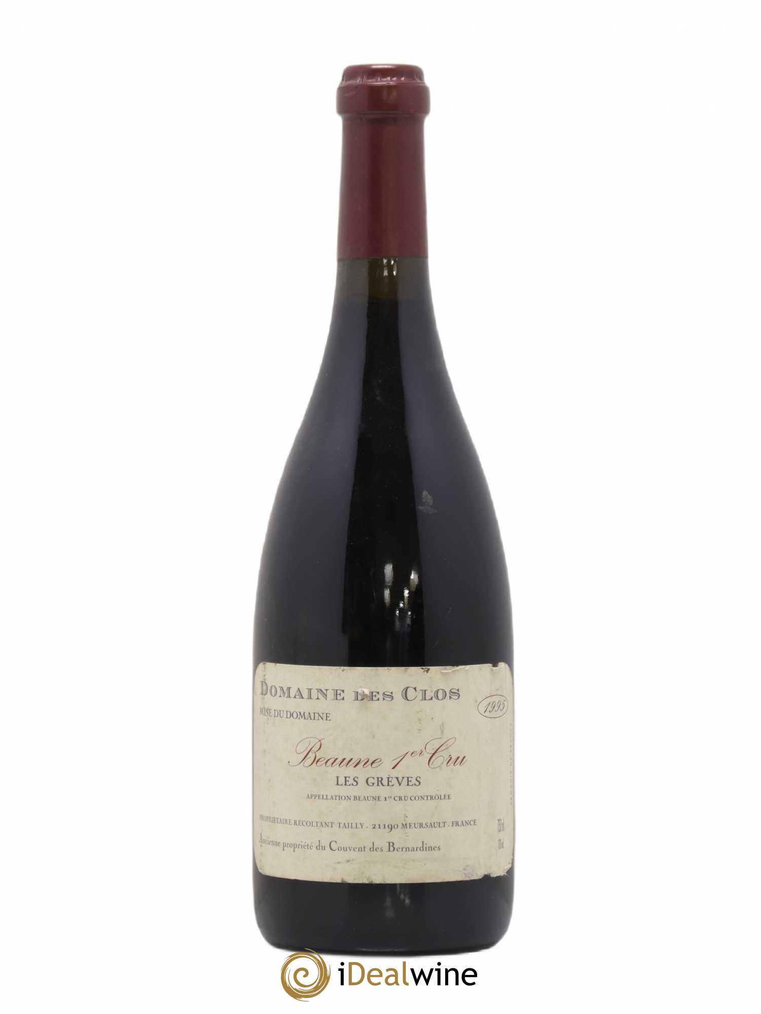 Beaune 1er Cru Les Grèves Domaine des Clos 1995 - Posten von 1 Flasche - 0