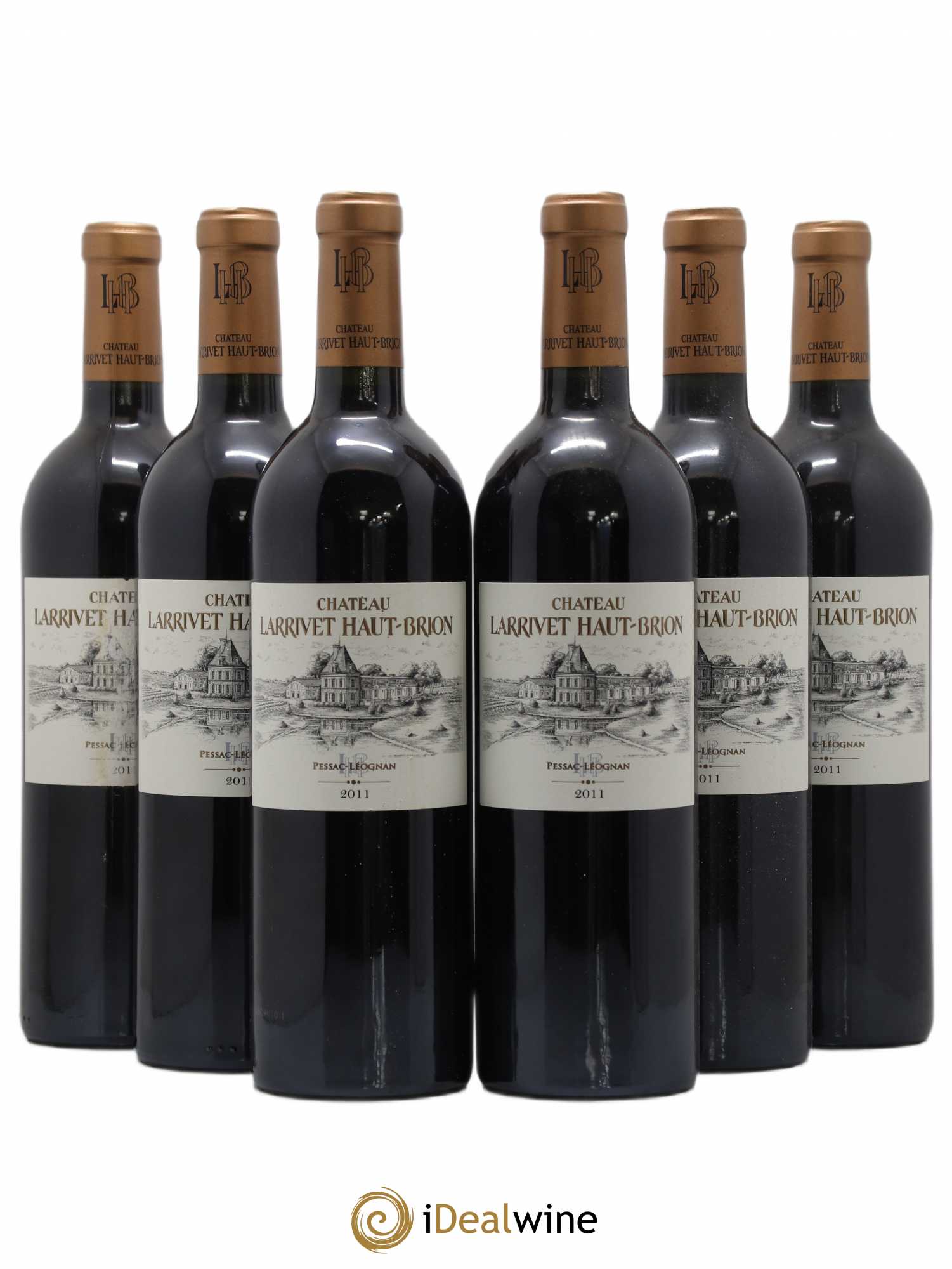 Château Larrivet Haut-Brion 2011 - Lot de 6 bouteilles - 0