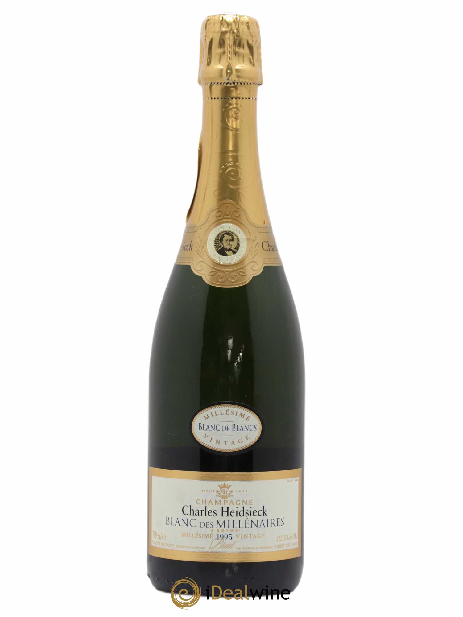 Blanc de Blancs Blanc des Millénaires Brut Charles Heidsieck 1995 - Lot de 1 bouteille - 1