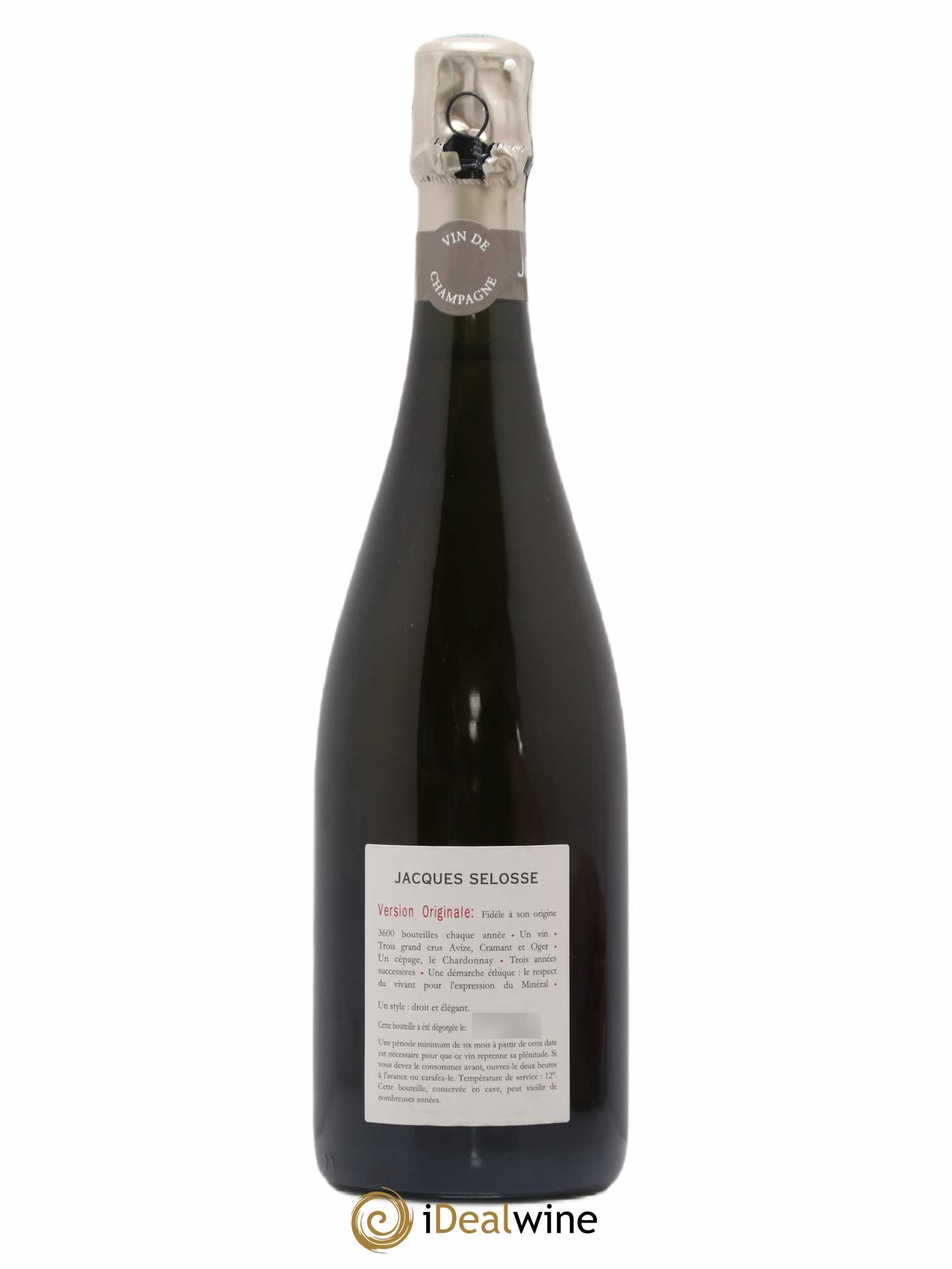 Version Originale Jacques Selosse - Lot de 1 bouteille - 1