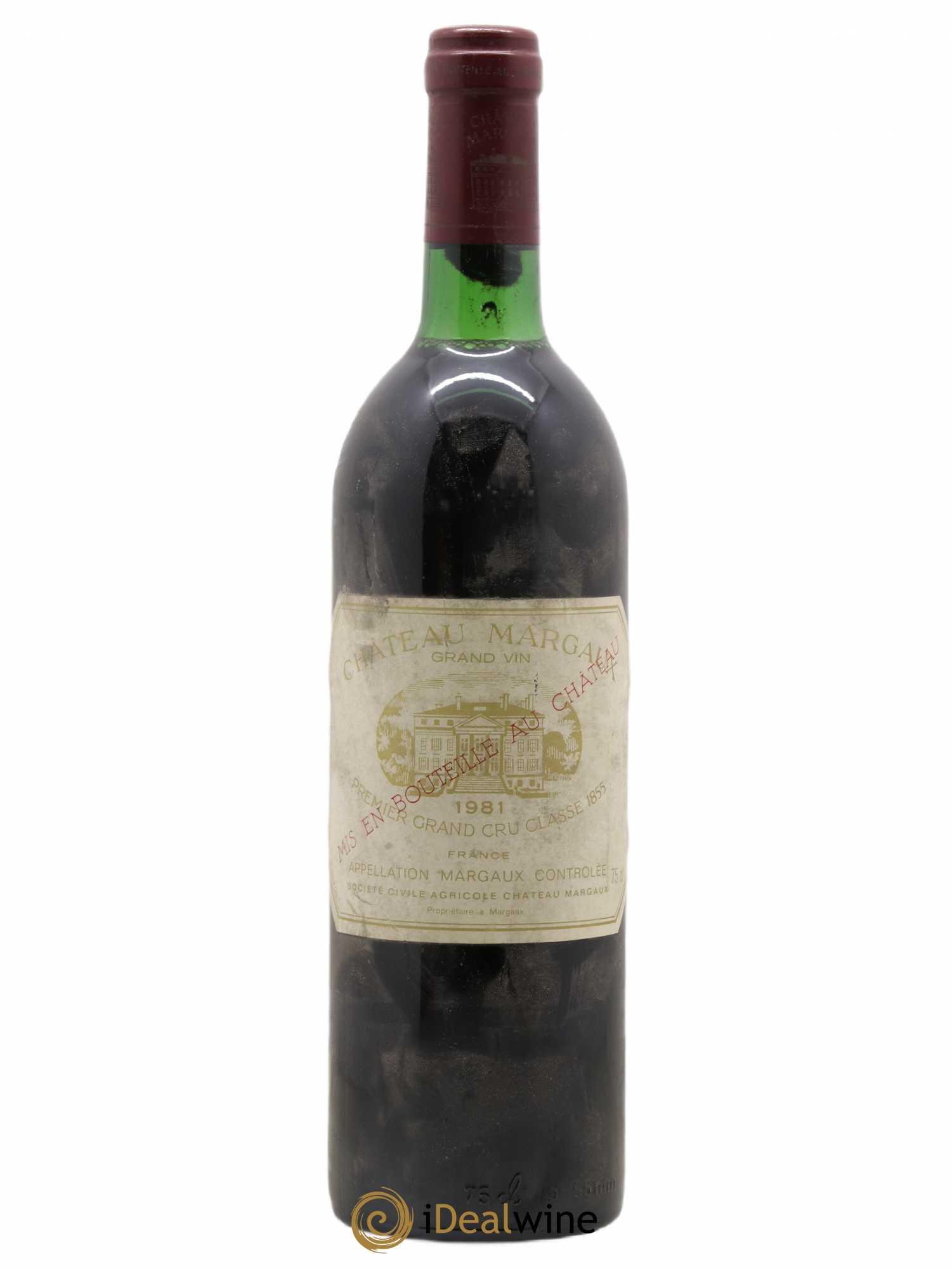 Château Margaux 1er Grand Cru Classé 1981 - Lot de 1 bouteille - 0