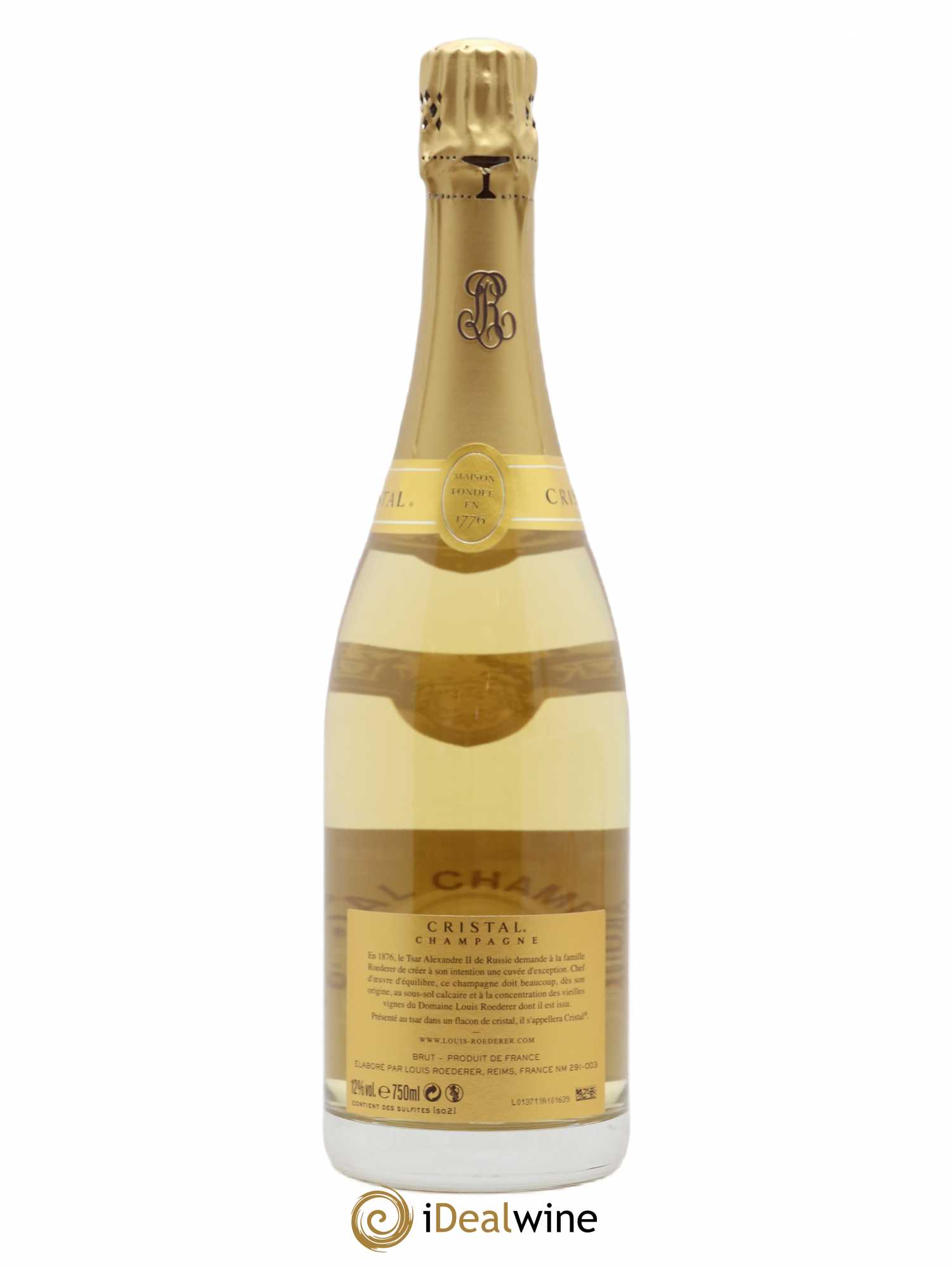 Cristal Louis Roederer 2012 - Lot de 1 bouteille - 1