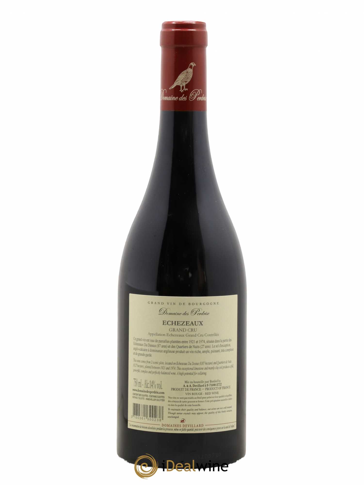 Echezeaux Grand Cru Perdrix (Domaine des) 2020 - Lot de 1 bouteille - 1