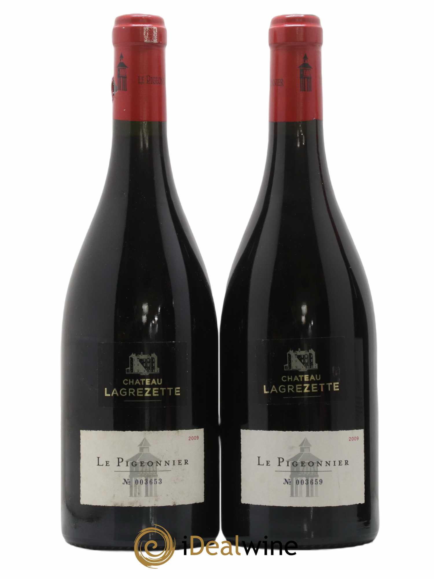 Cahors Château Lagrezette Le Pigeonnier Alain Dominique Perrin 2009 - Lotto di 2 bottiglie - 0