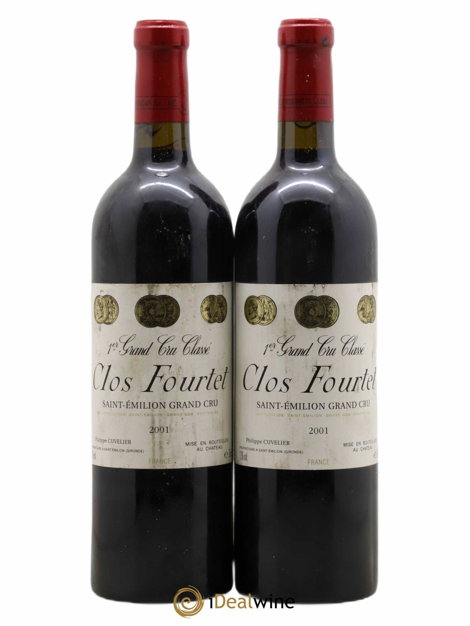 Clos Fourtet 1er Grand Cru Classé B 2001 - Lot de 2 bouteilles - 0