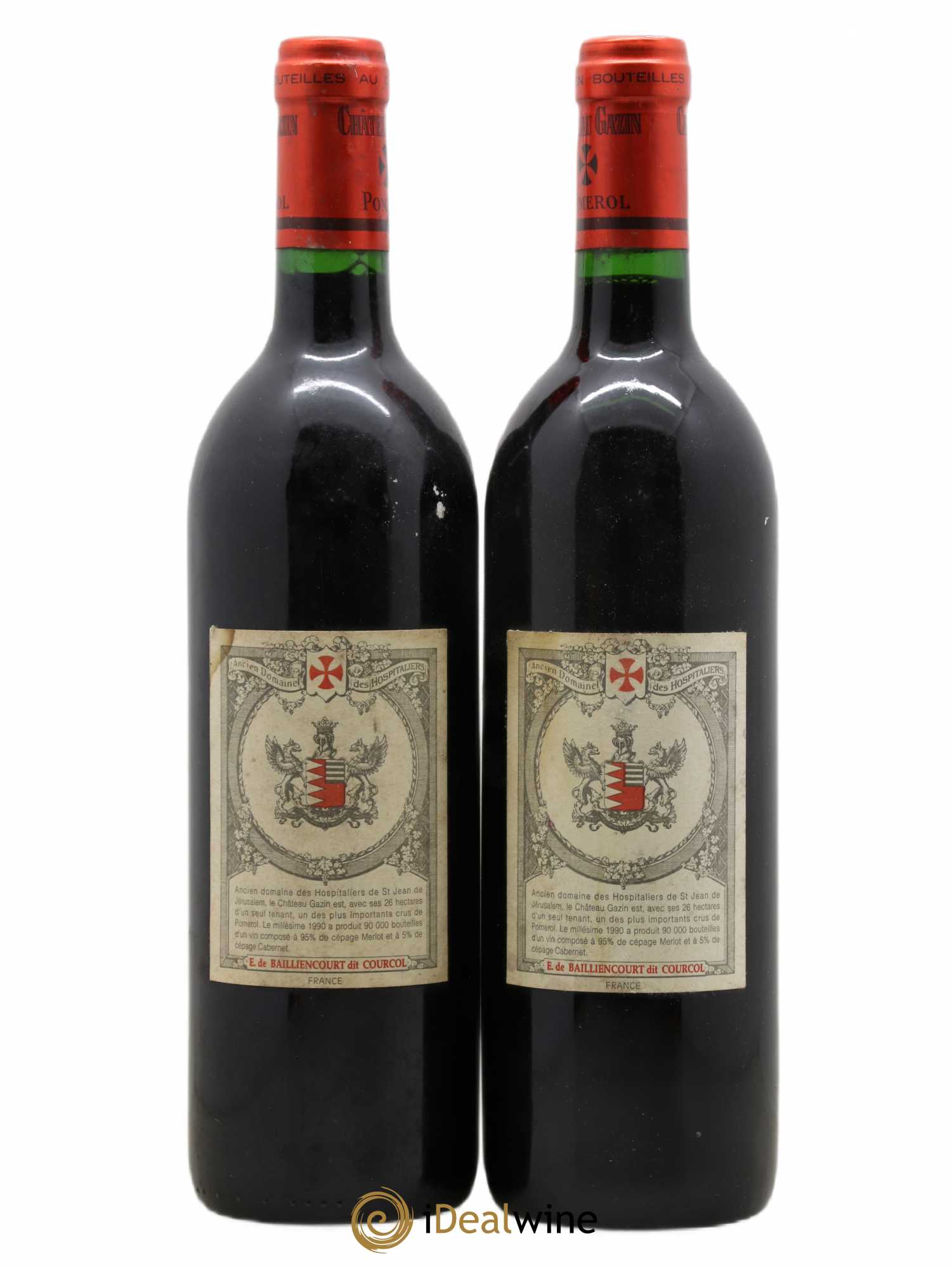 Château Gazin 1990 - Lot de 2 bouteilles - 1