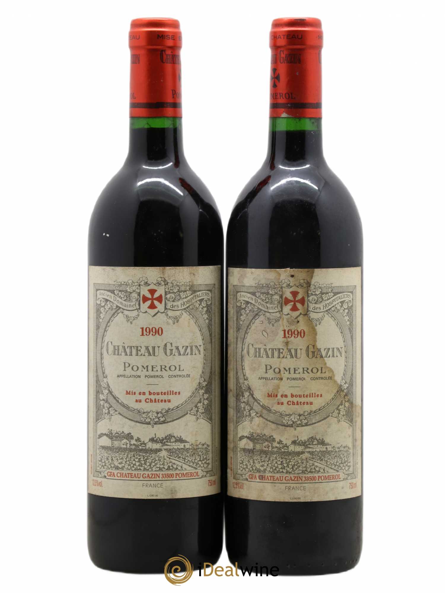 Château Gazin 1990 - Lot de 2 bouteilles - 0