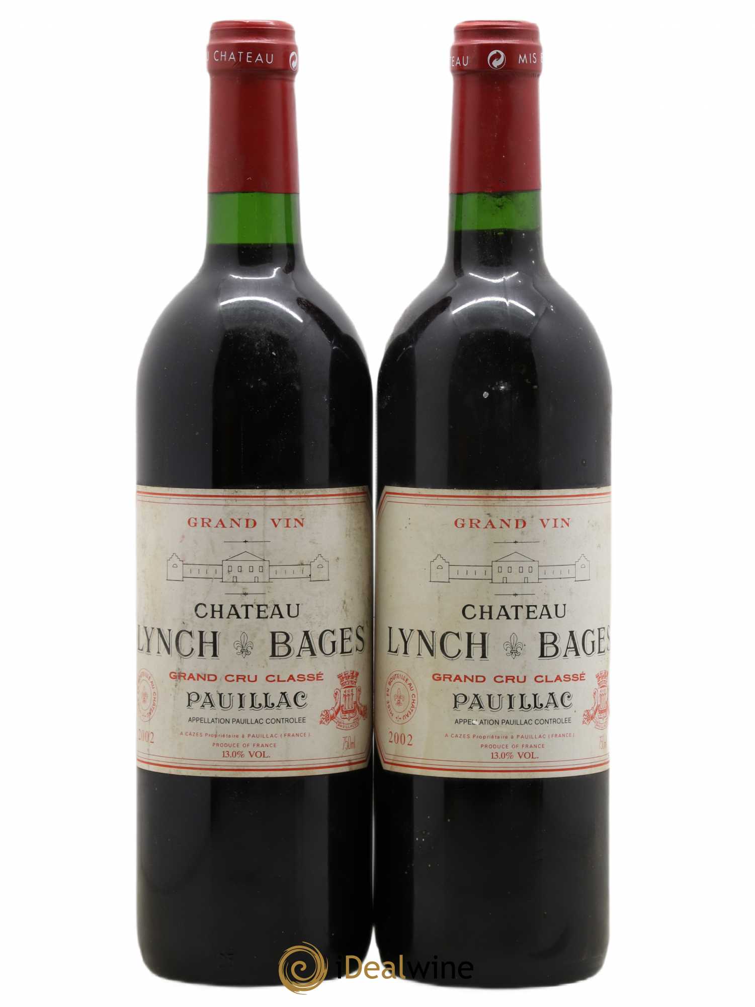 Château Lynch Bages 5ème Grand Cru Classé 2002 - Lot de 2 bouteilles - 0