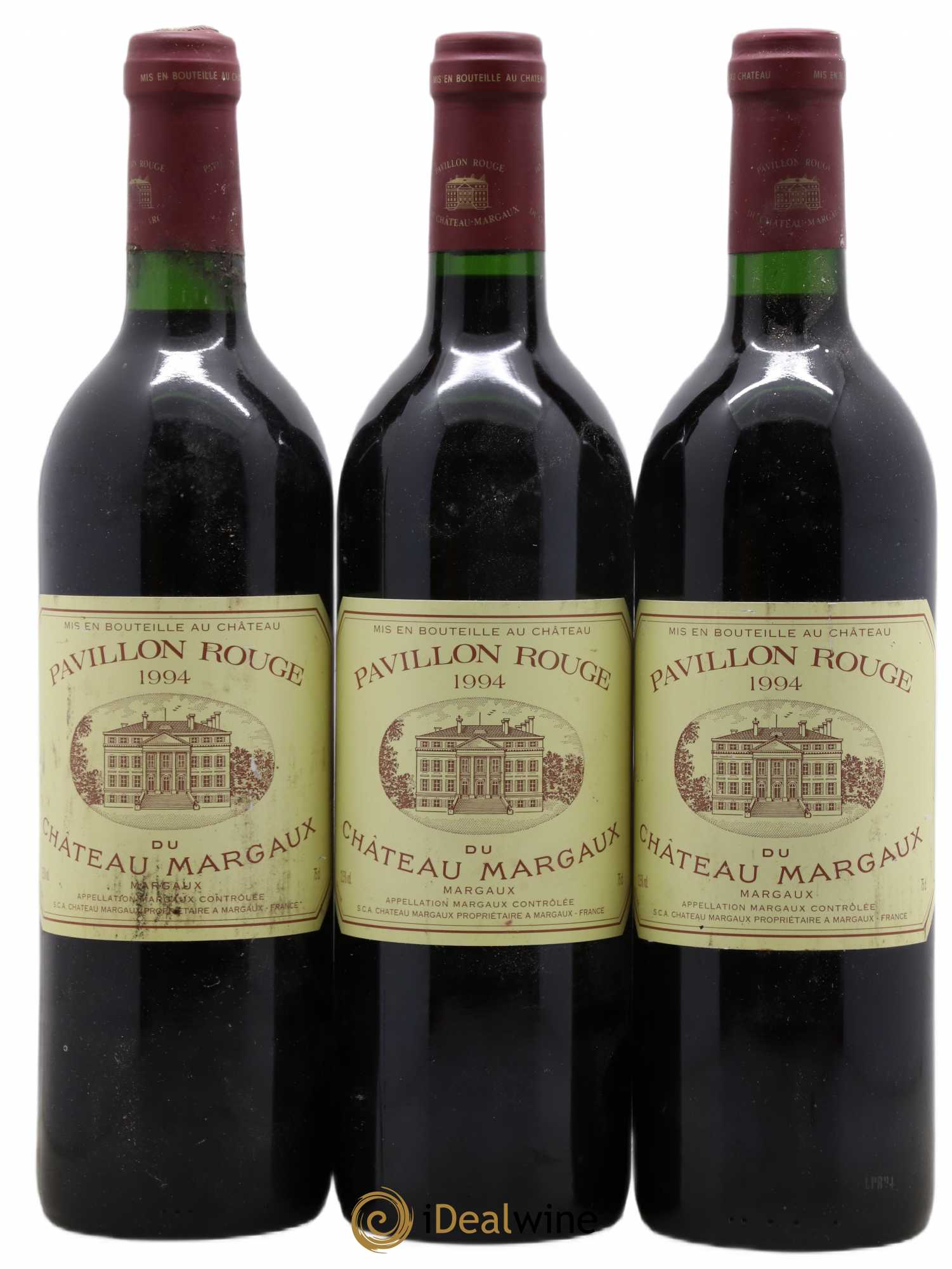 Pavillon Rouge du Château Margaux Second Vin 1994 - Lot de 3 bouteilles - 0