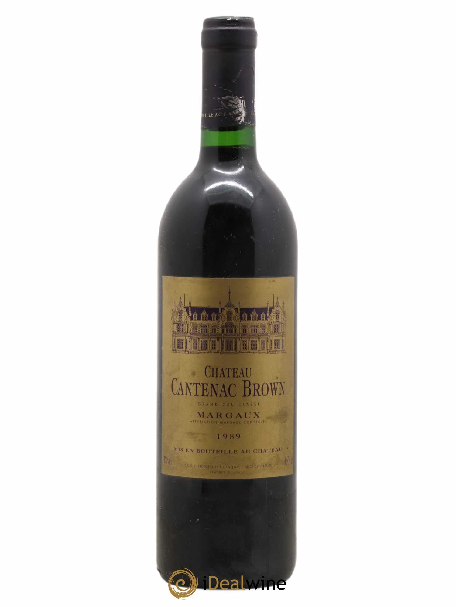 Château Cantenac Brown 3ème Grand Cru Classé 1989 - Lot de 1 bouteille - 0