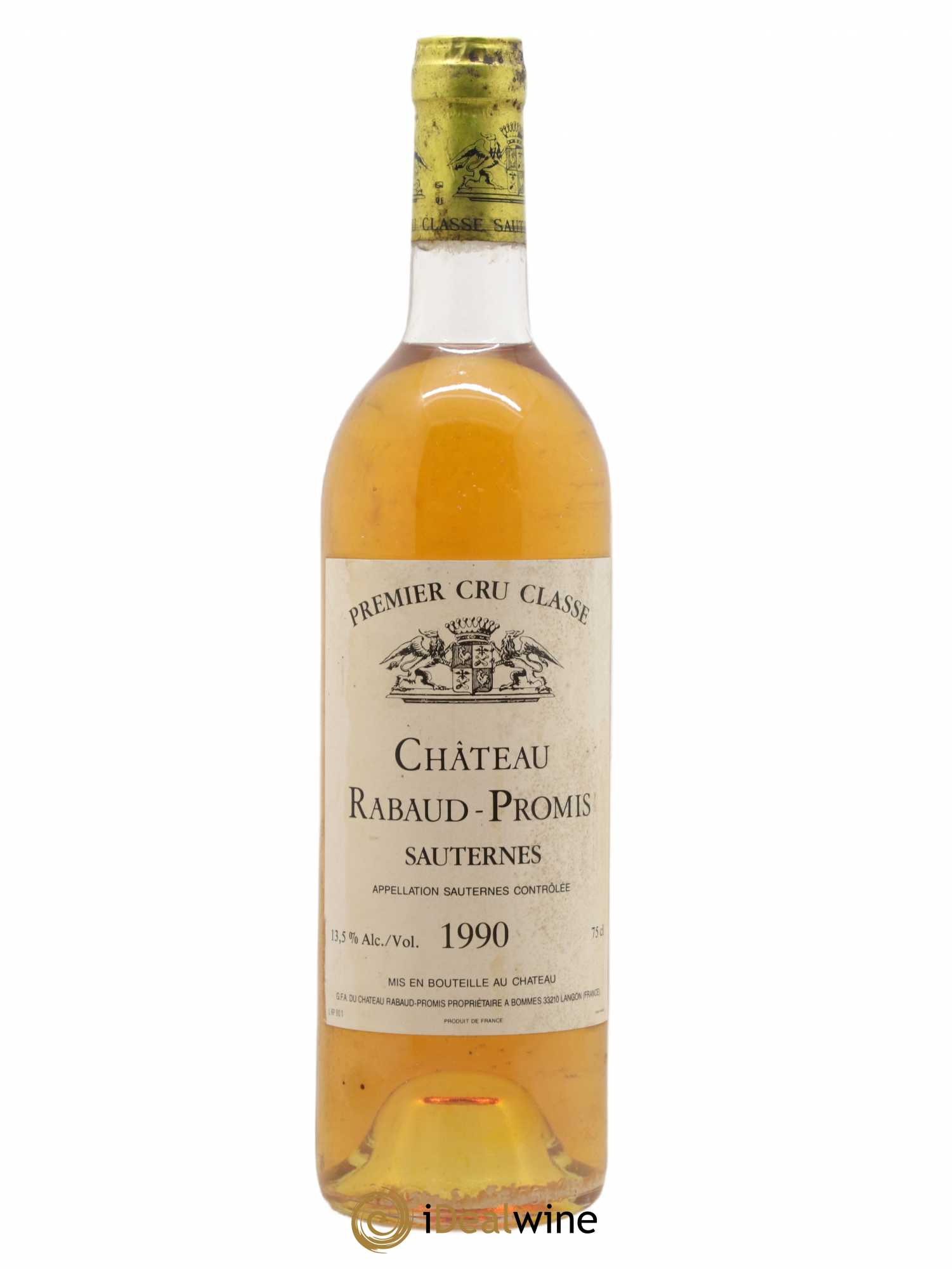 Château Rabaud Promis 1er Grand Cru Classé 1990 - Posten von 1 Flasche - 0