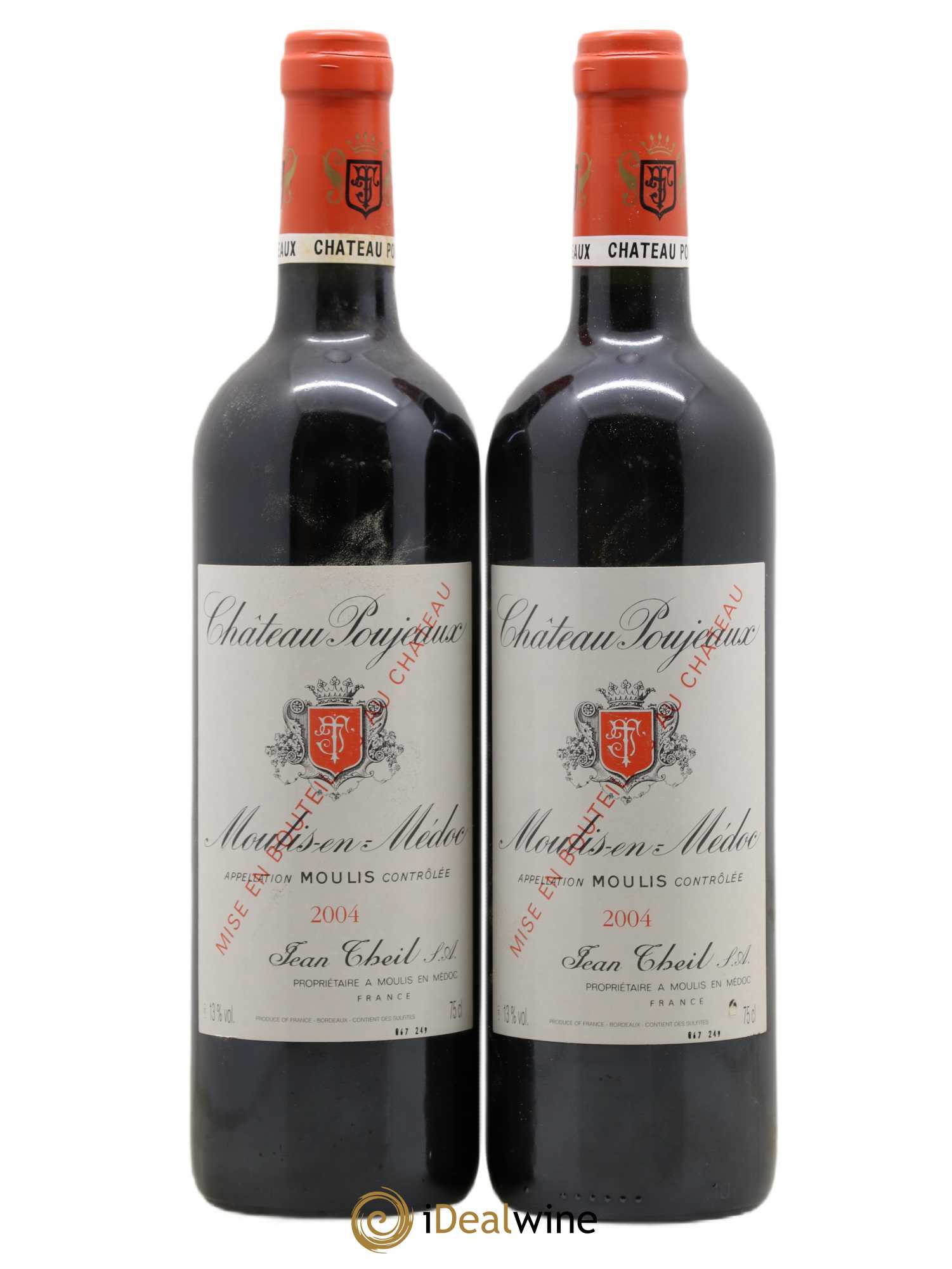 Château Poujeaux 2004 - Lot de 2 bouteilles - 0
