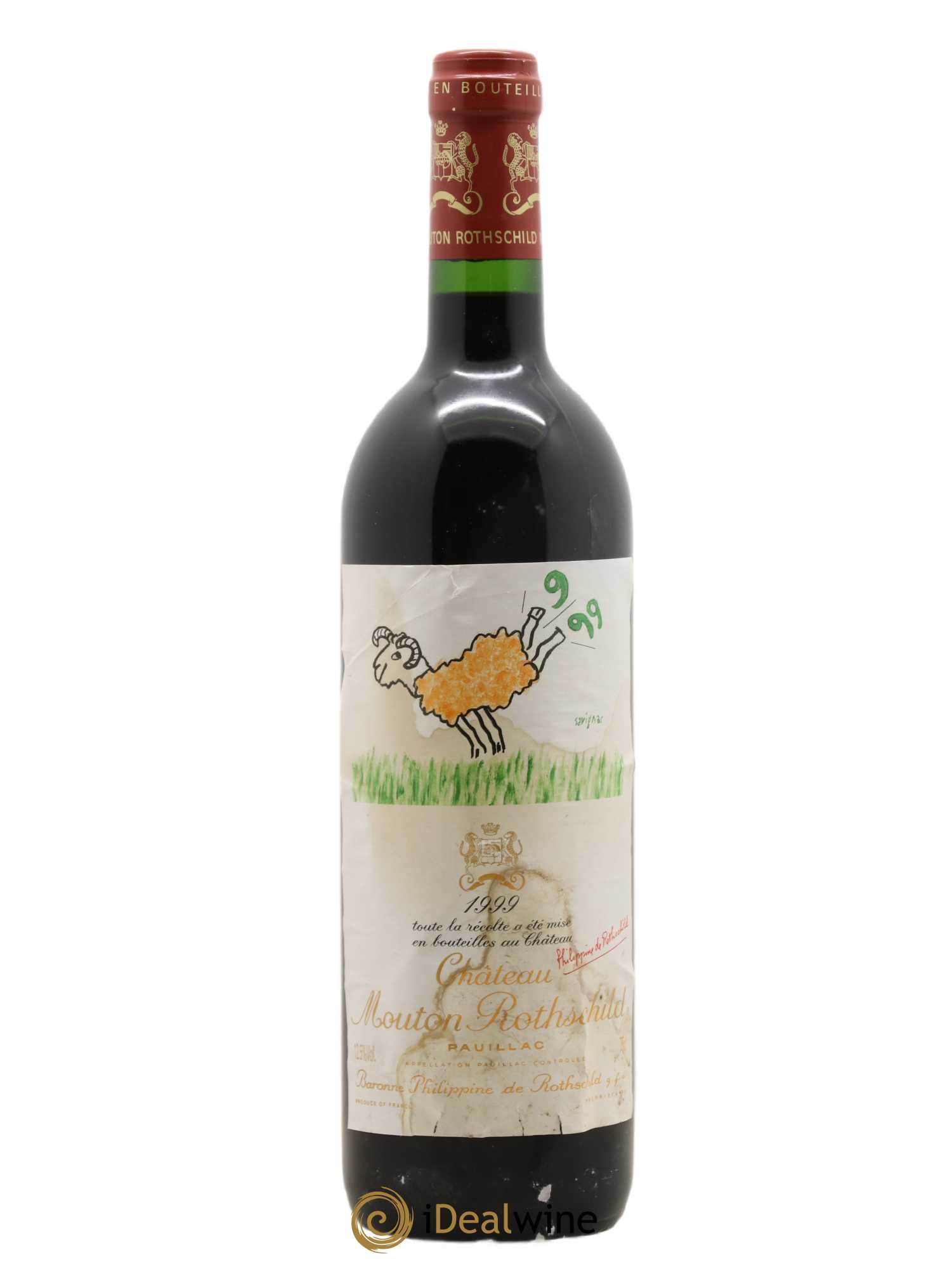 Château Mouton Rothschild 1er Grand Cru Classé 1999 - Lot de 1 bouteille - 0