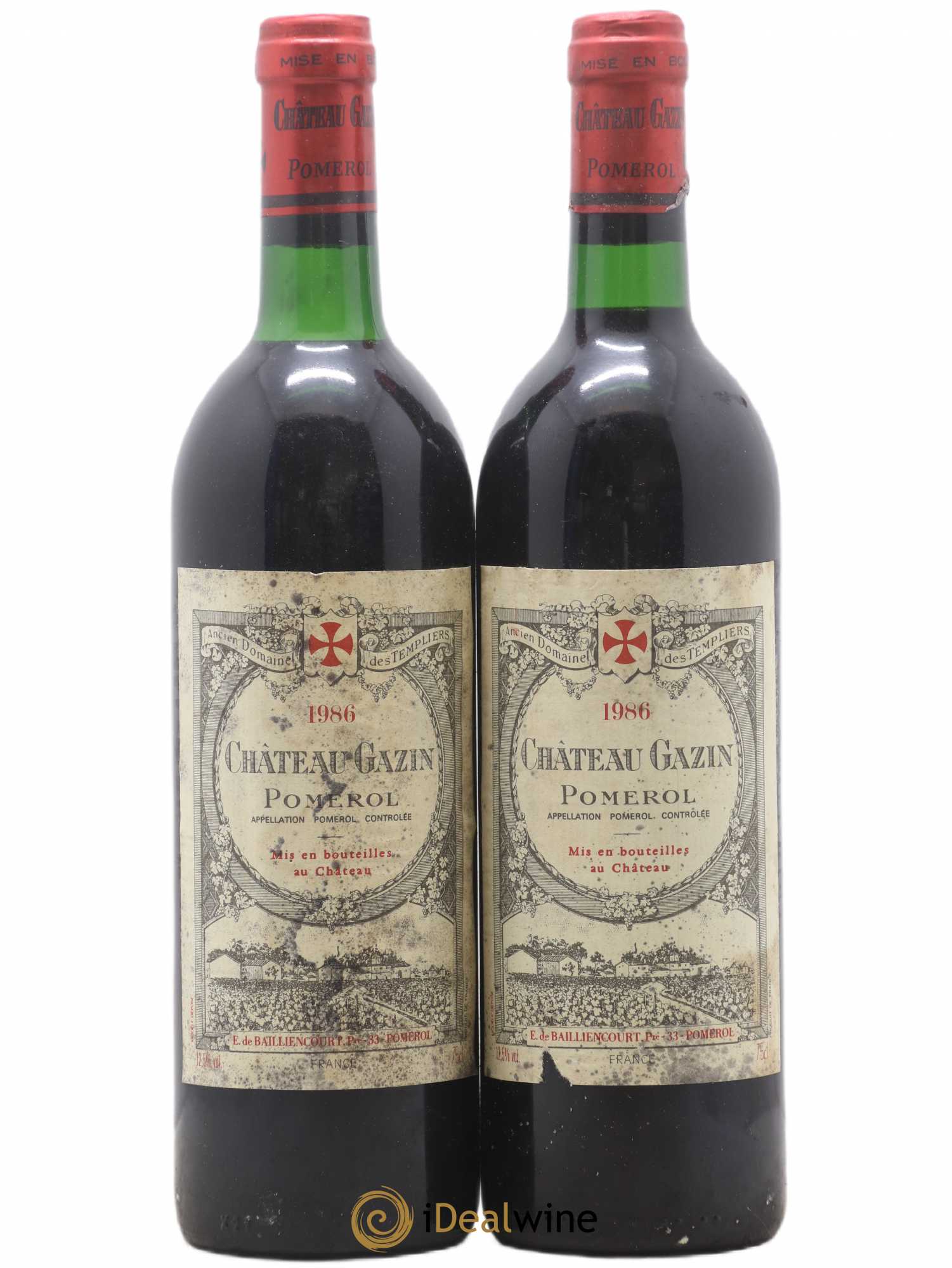 Château Gazin 1986 - Lot de 2 bouteilles - 0
